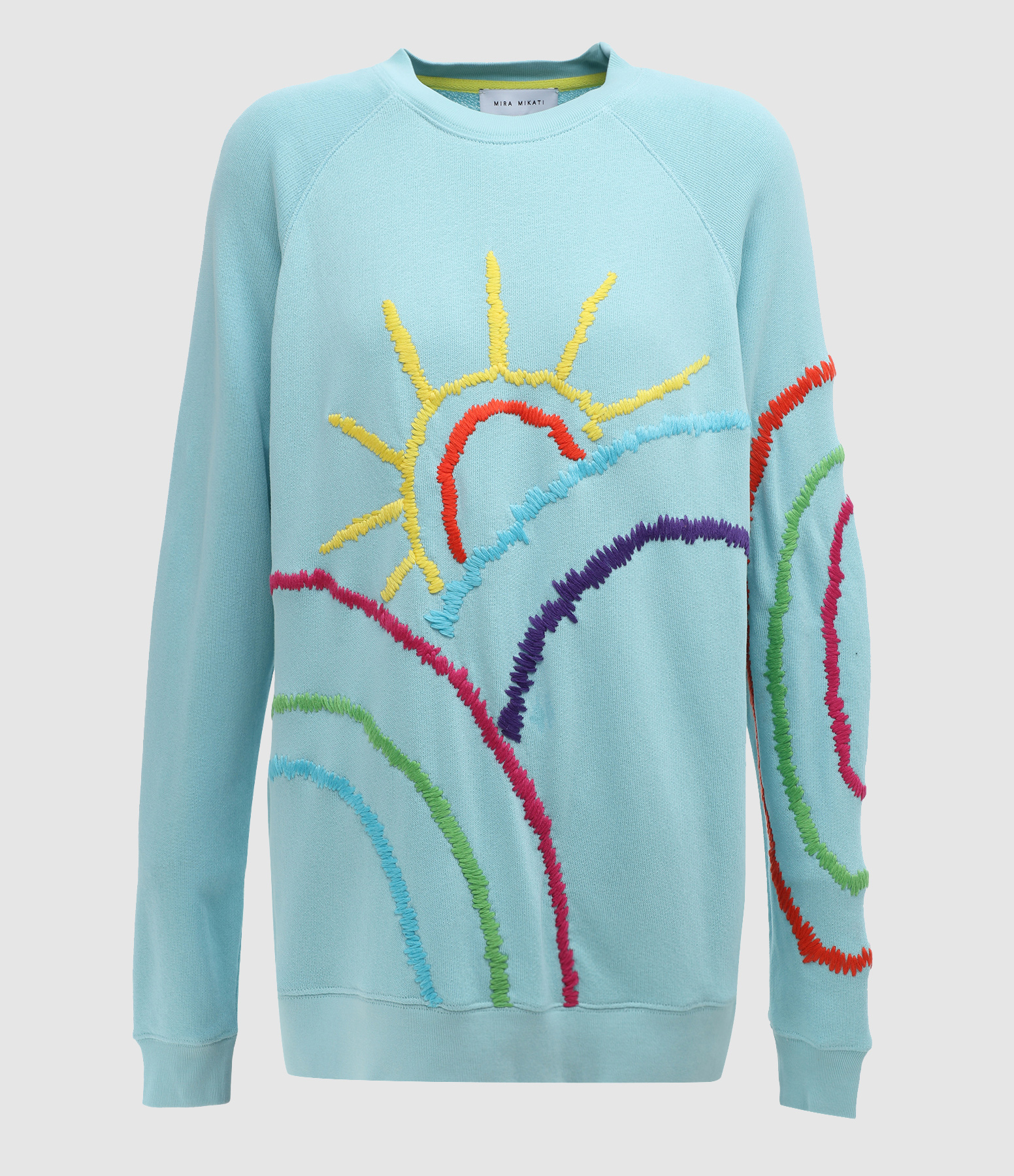 Sun Aqua Embroidered Jumper