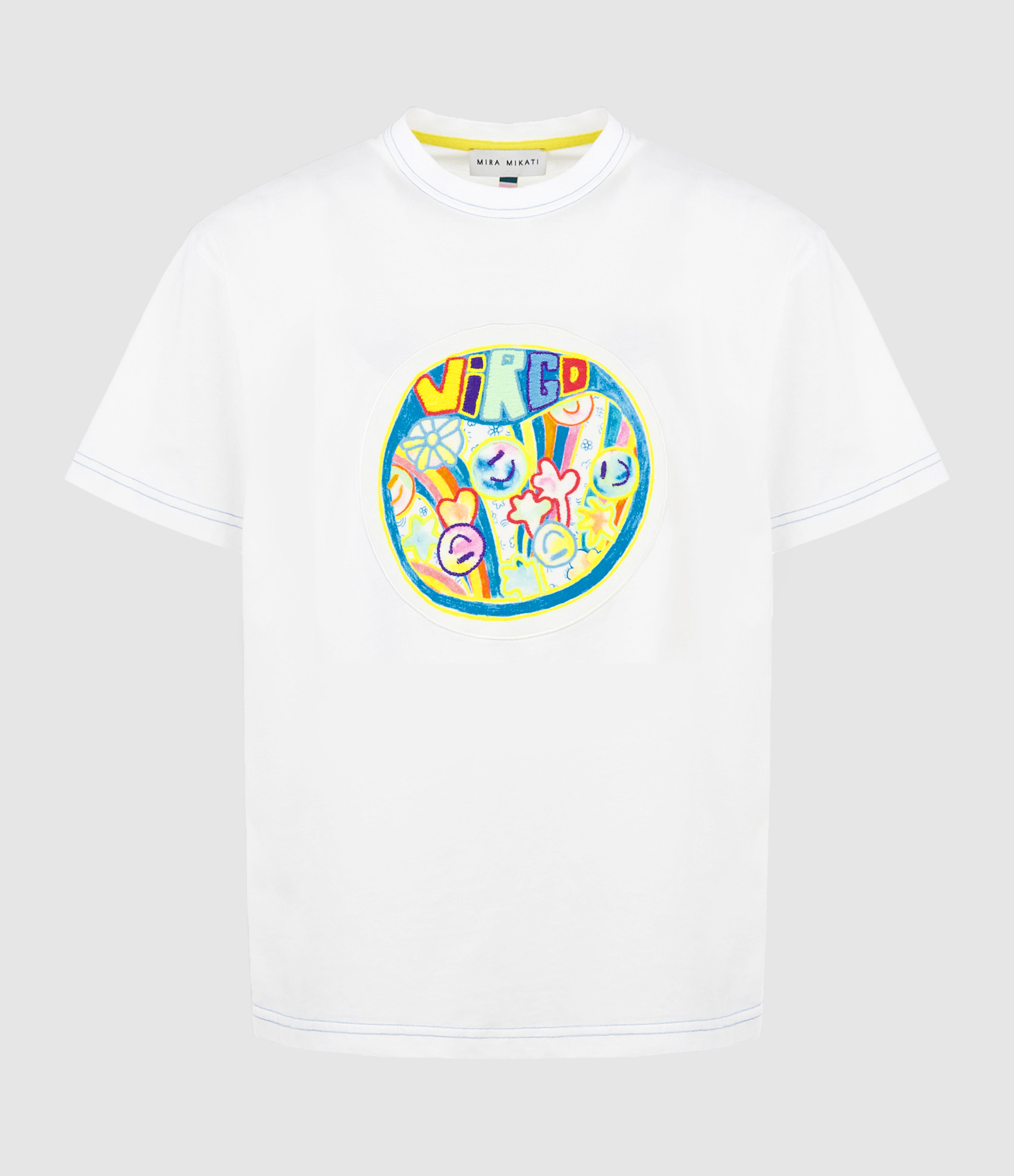 Formantera Organic Virgin Cotton T-shirt, White, ‘Dancing in Tulum’