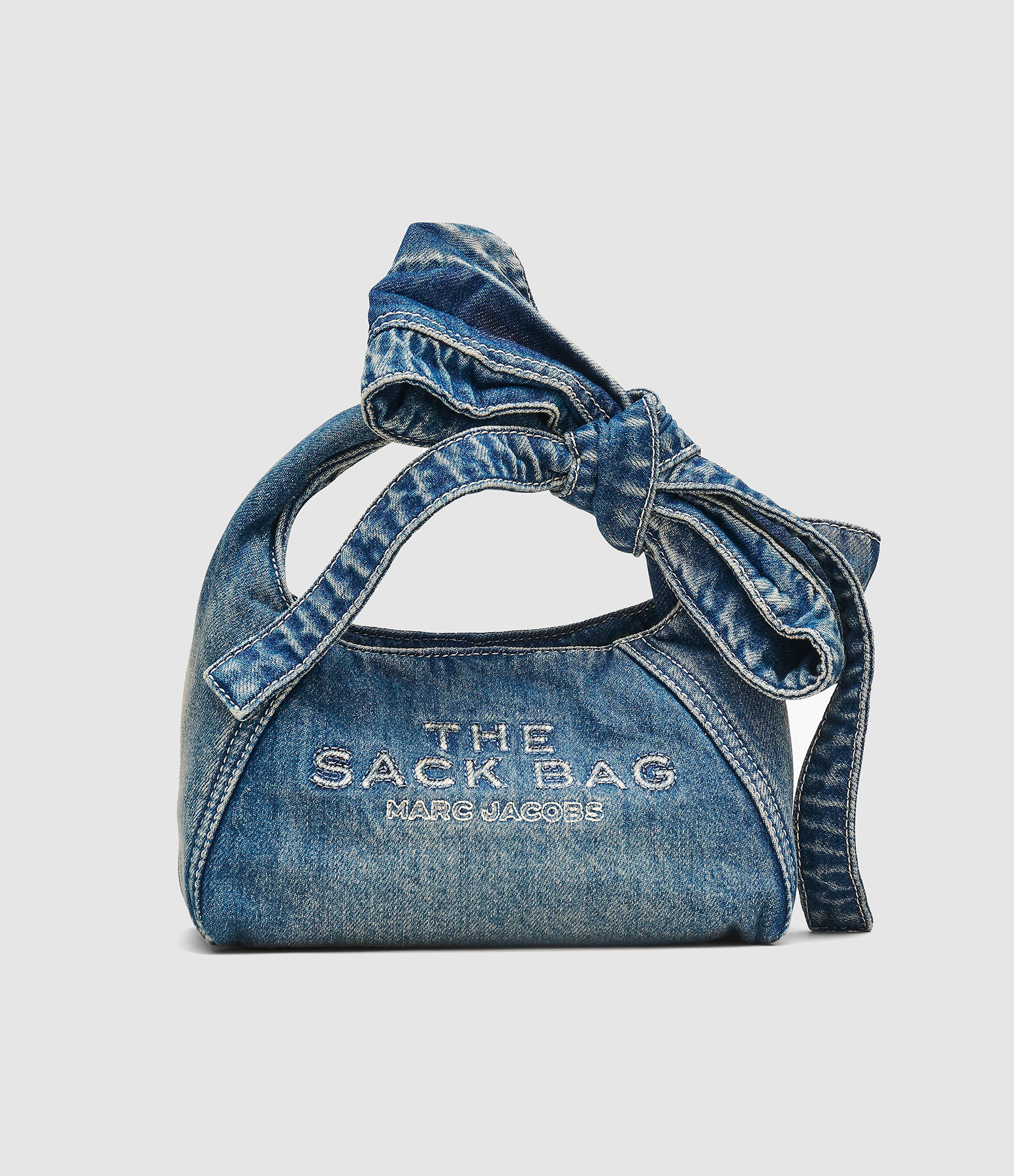 The Mini Sack Bag, Medium, Indigo Wash