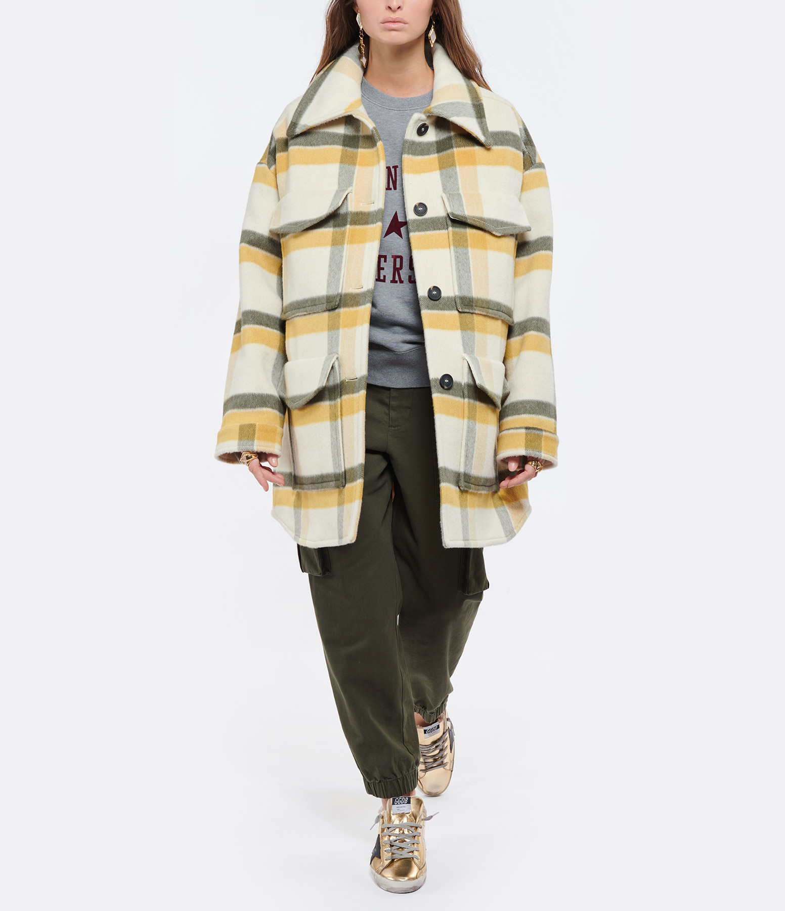 Josh Beige Wool Coat