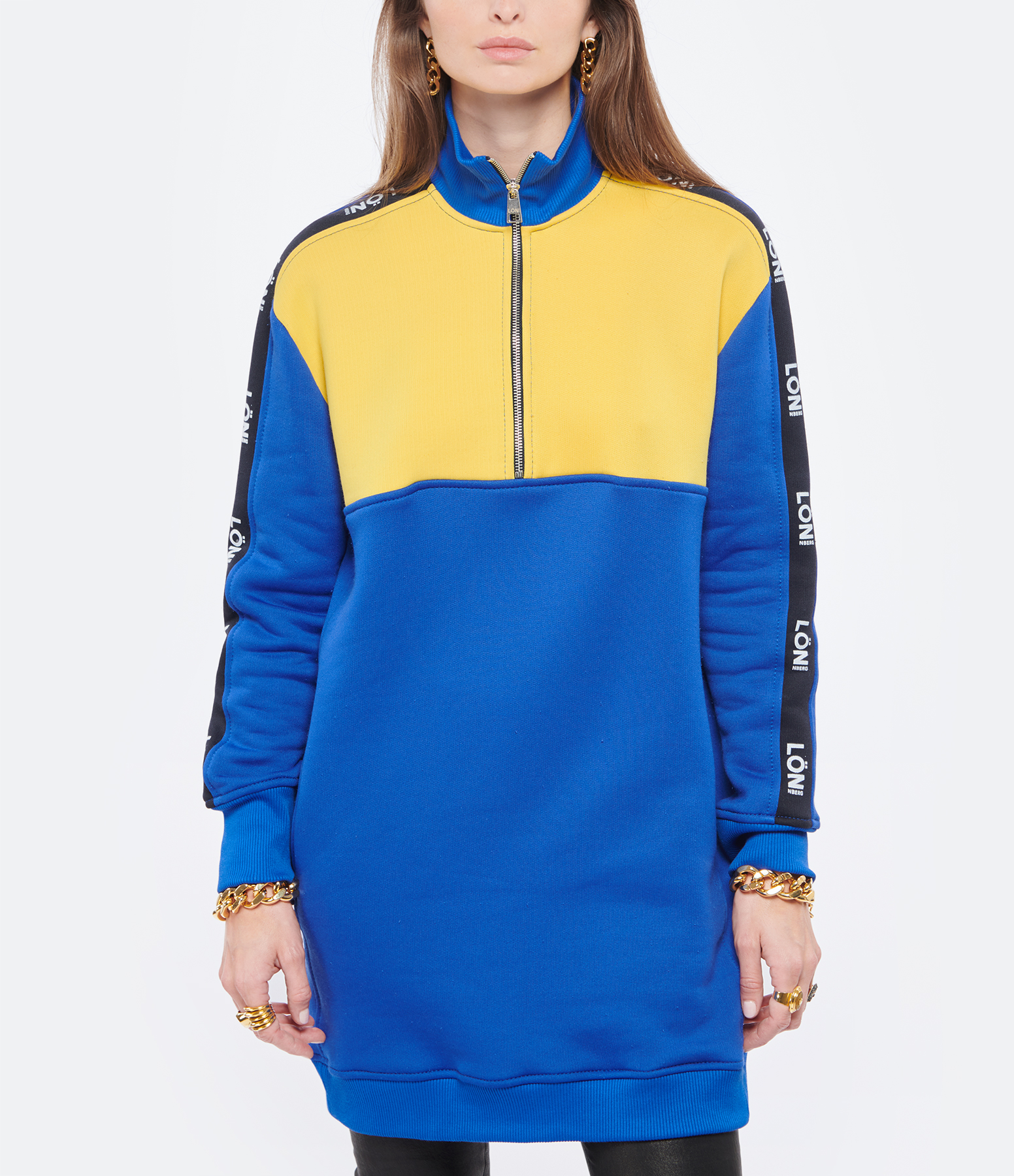 Ricci Organic Cotton Dress in Klein Blue