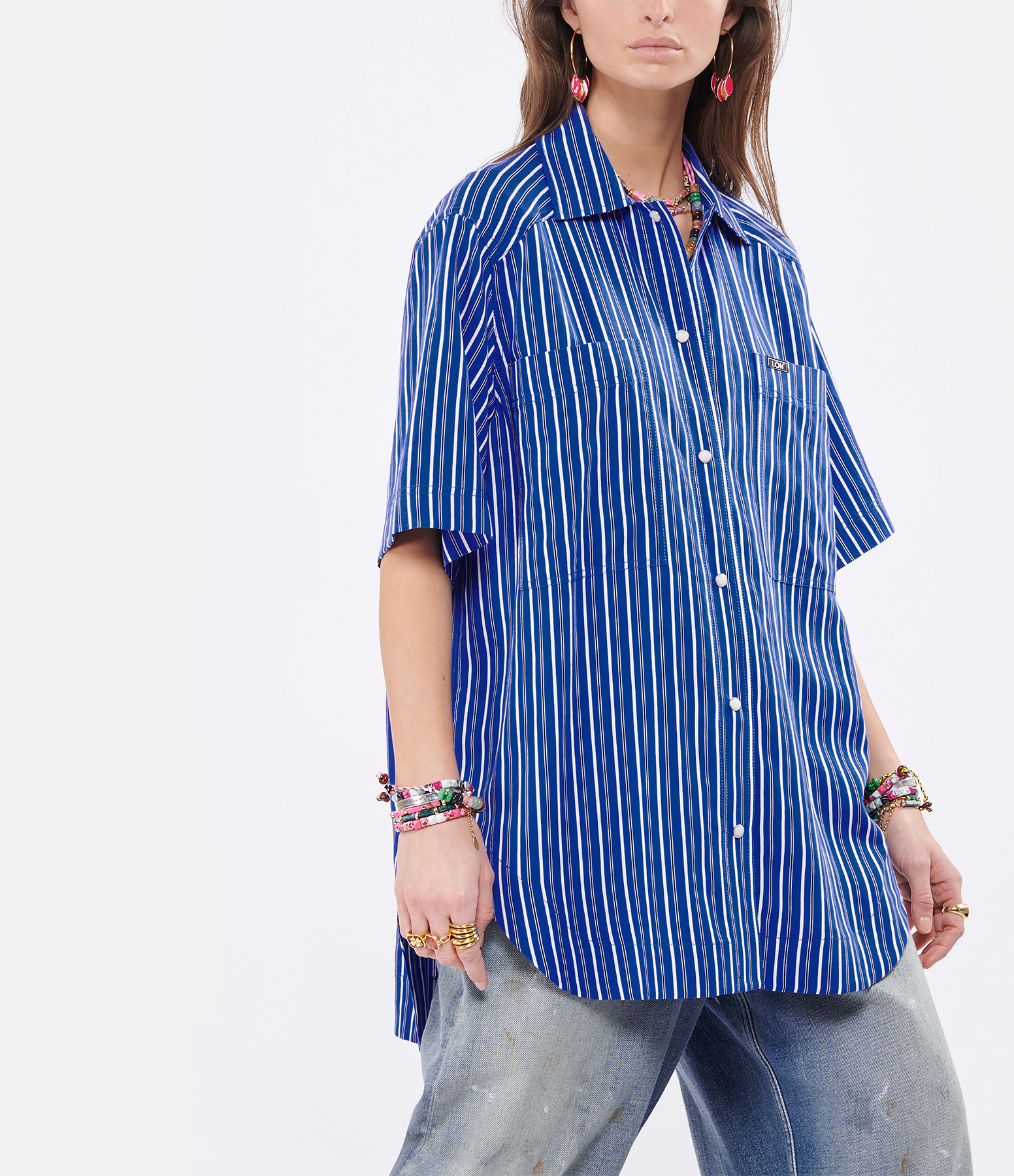 Ridge Blue Striped Shirt