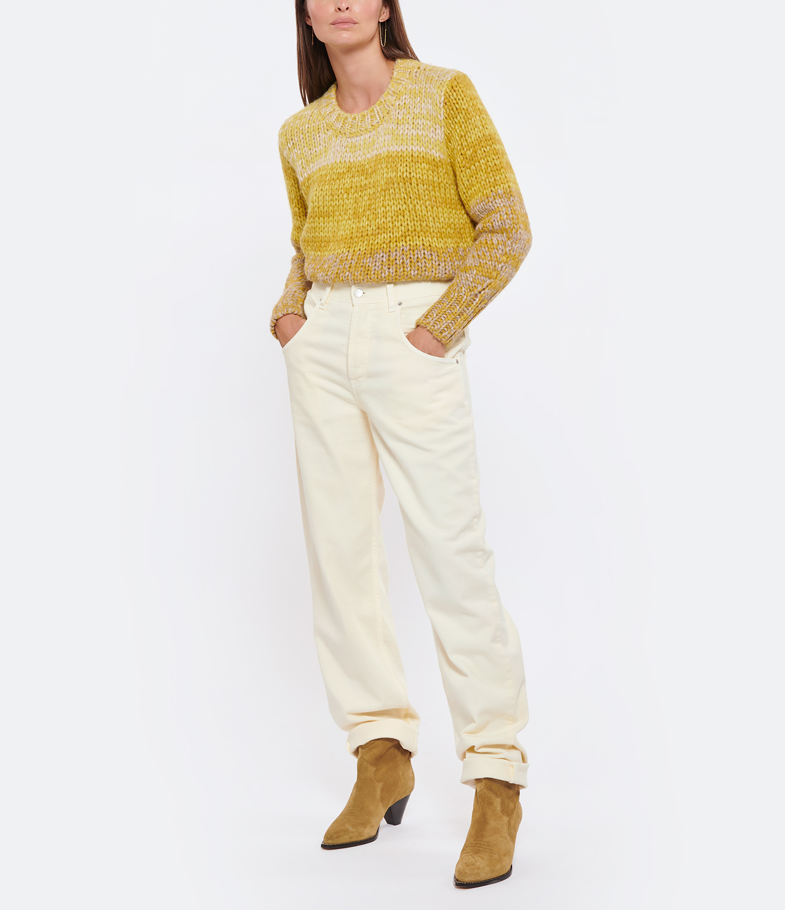 Cooper Ecru Cotton Trousers