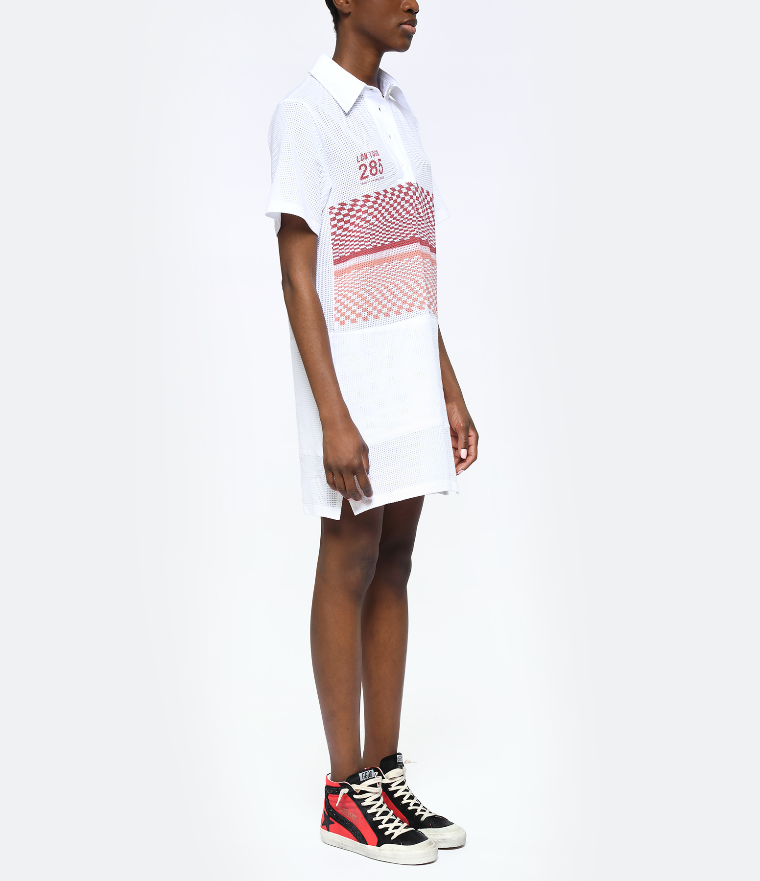 White Cotton Teddy Short Dress