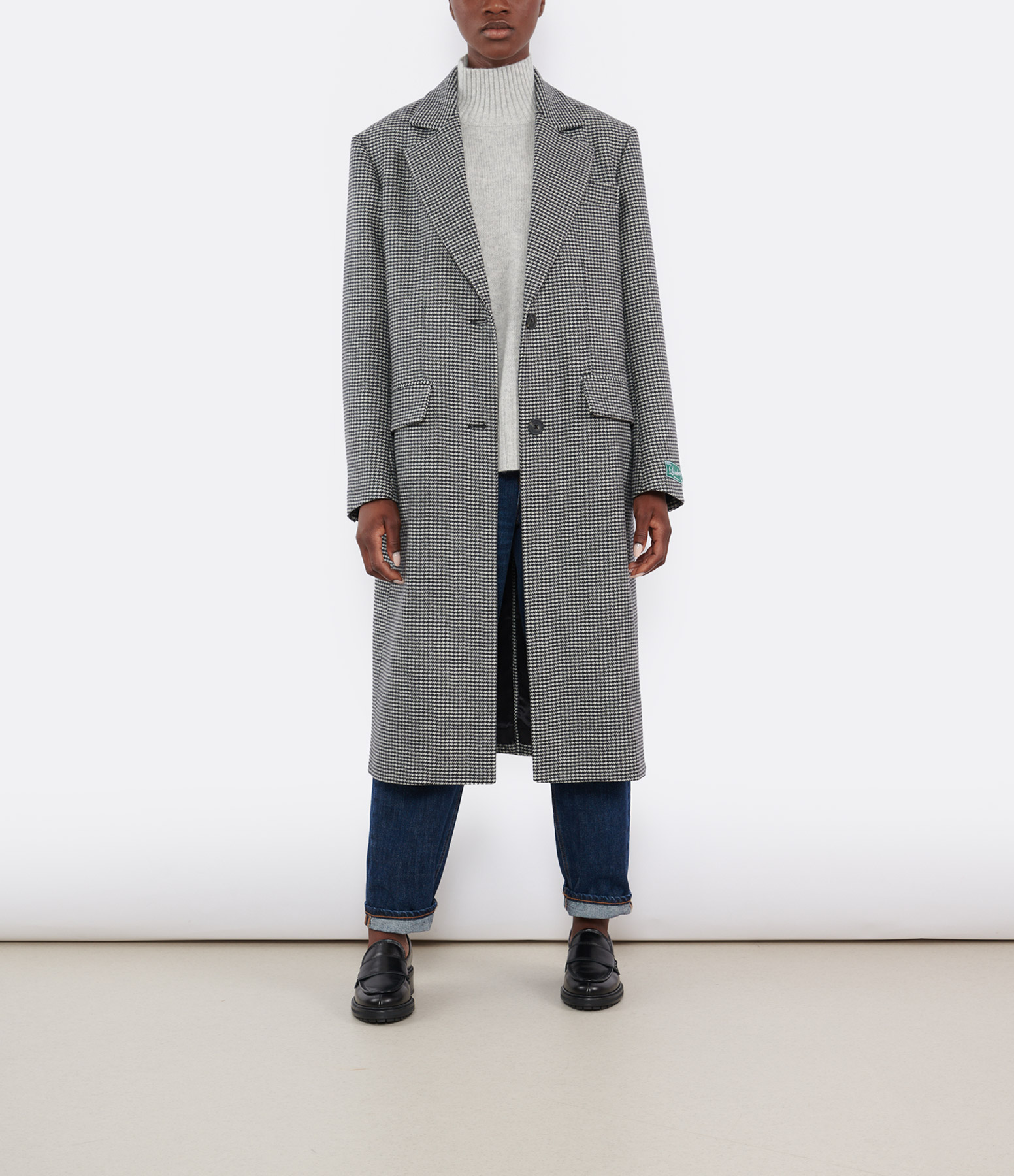 Sharie Houndstooth Coat