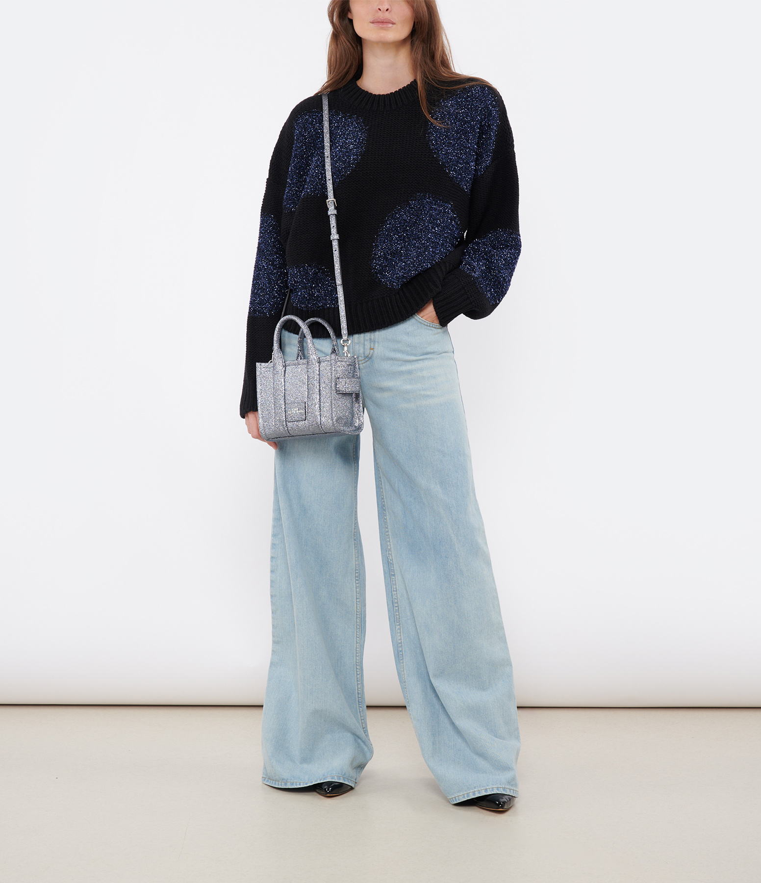 Parker Light Blue Cotton Denim Trousers