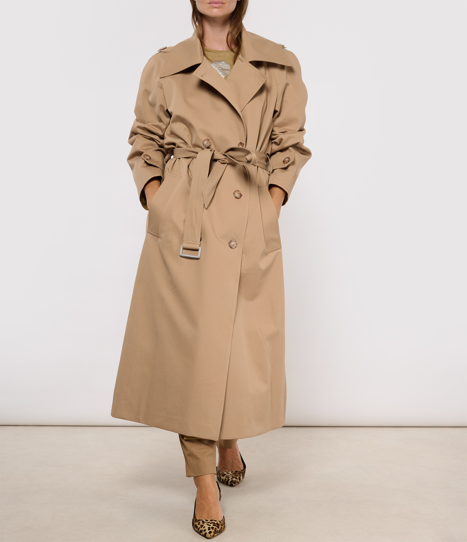 Alec Biscuit Trench Coat