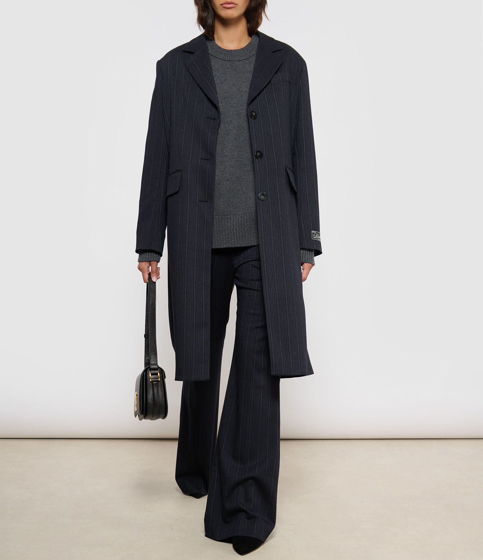 Tom Navy Stripes Coat