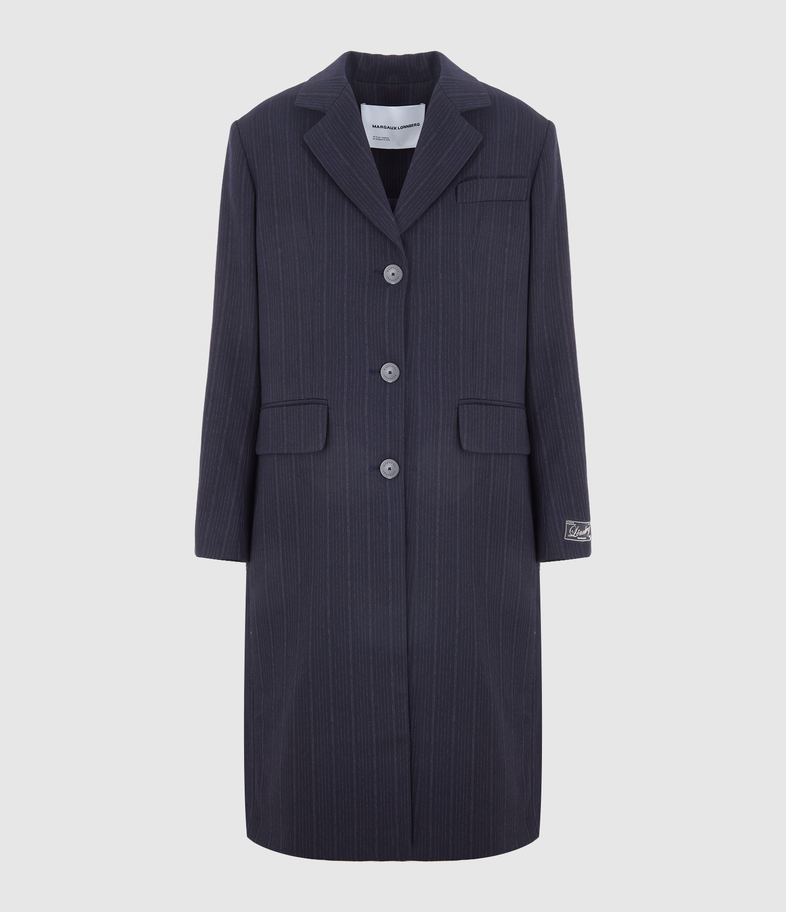 Tom Navy Stripes Coat