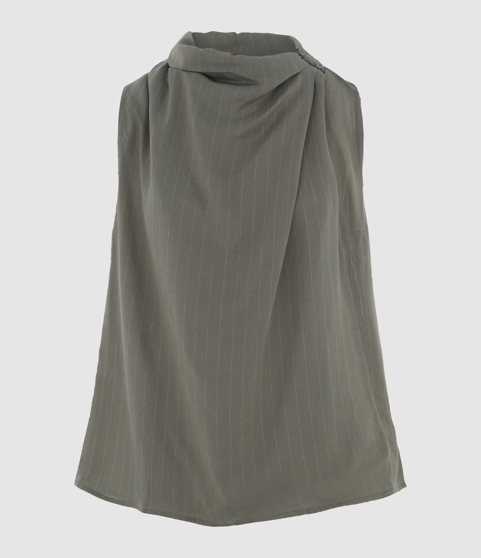 Khaki Striped Top