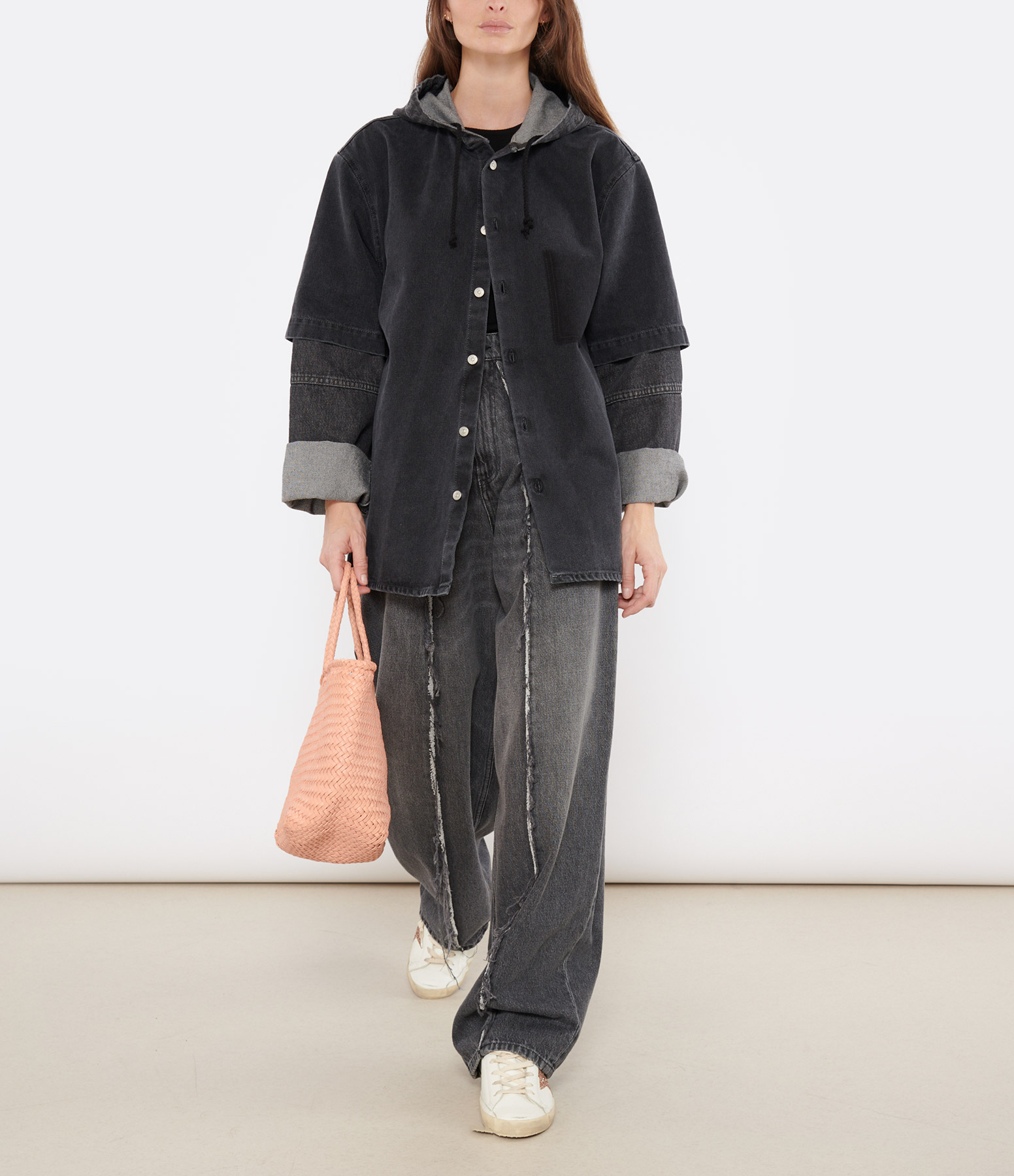 Grey Denim Trousers