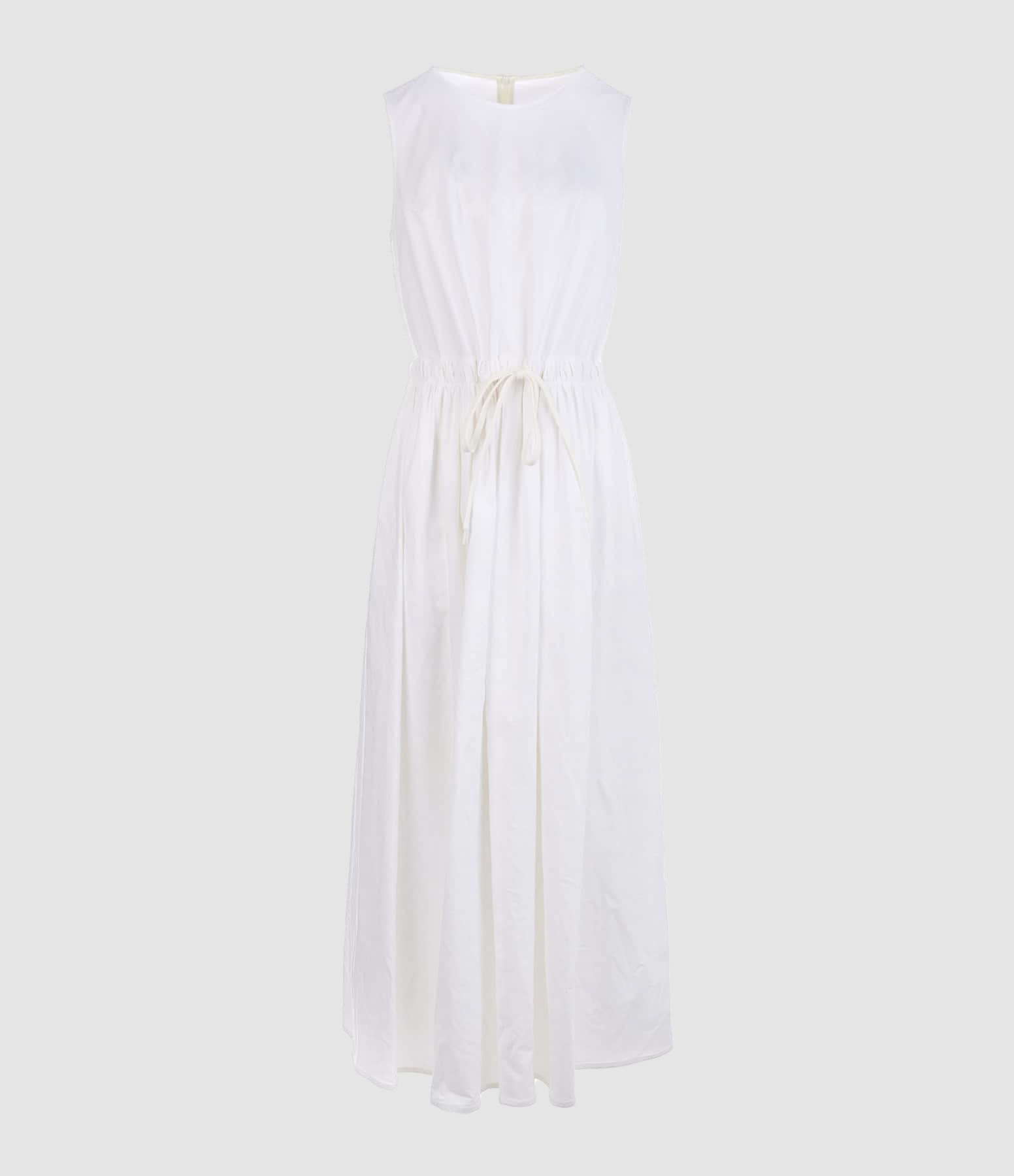Long Ecru Linen Dress