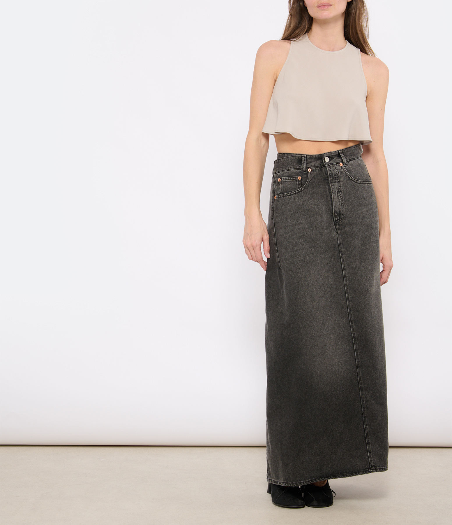 Long Grey Skirt