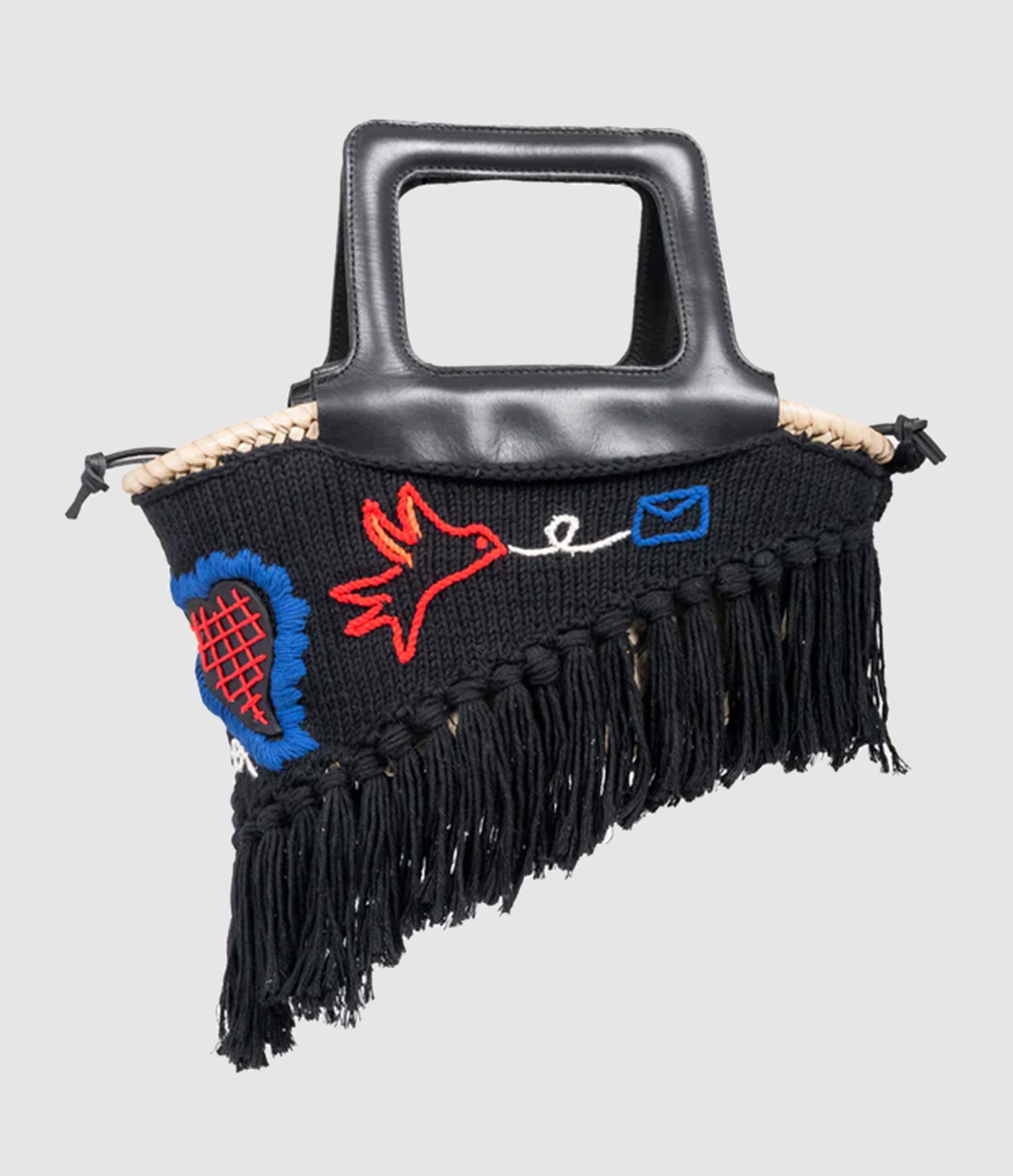 Minho Basket Black Handbag