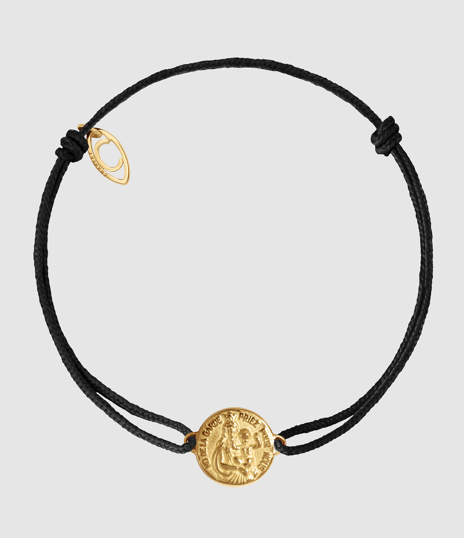 Massilia Notre-Dame de la Garde Black Cord Bracelet