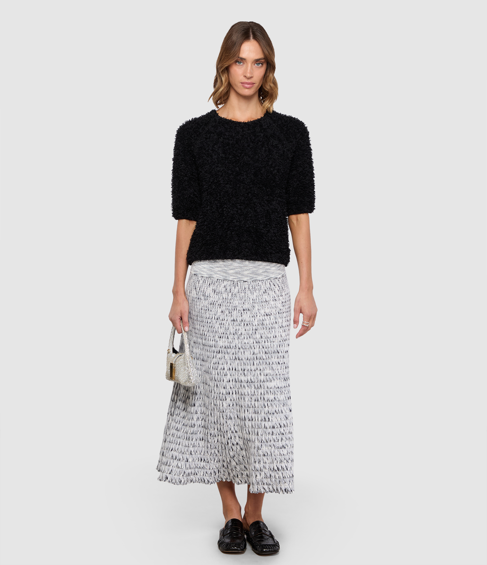 Cocktail5 Milk Multi Grey Skirt