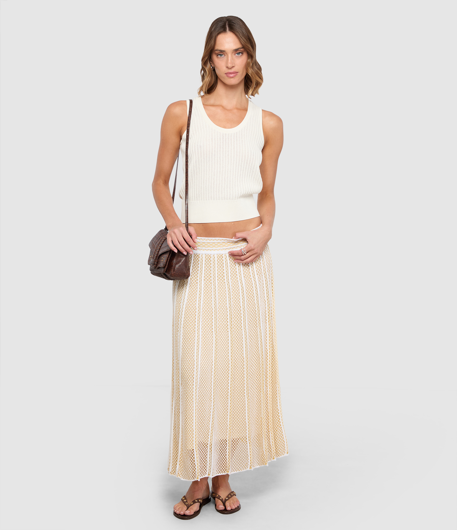 Elegant Milk Gold Skirt