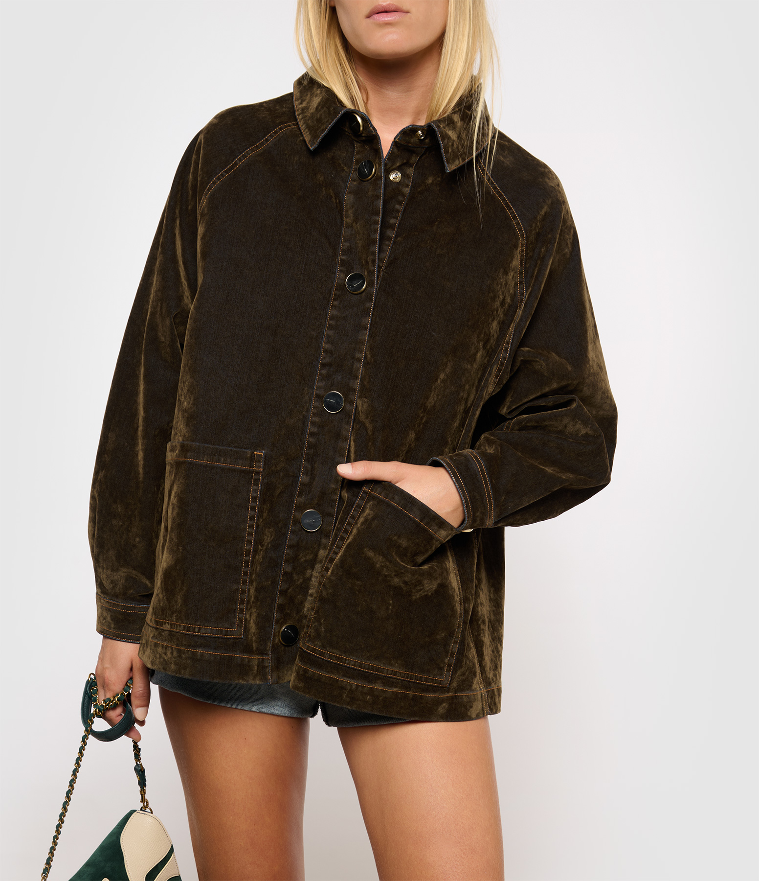 Yame Verde Militare Jacket
