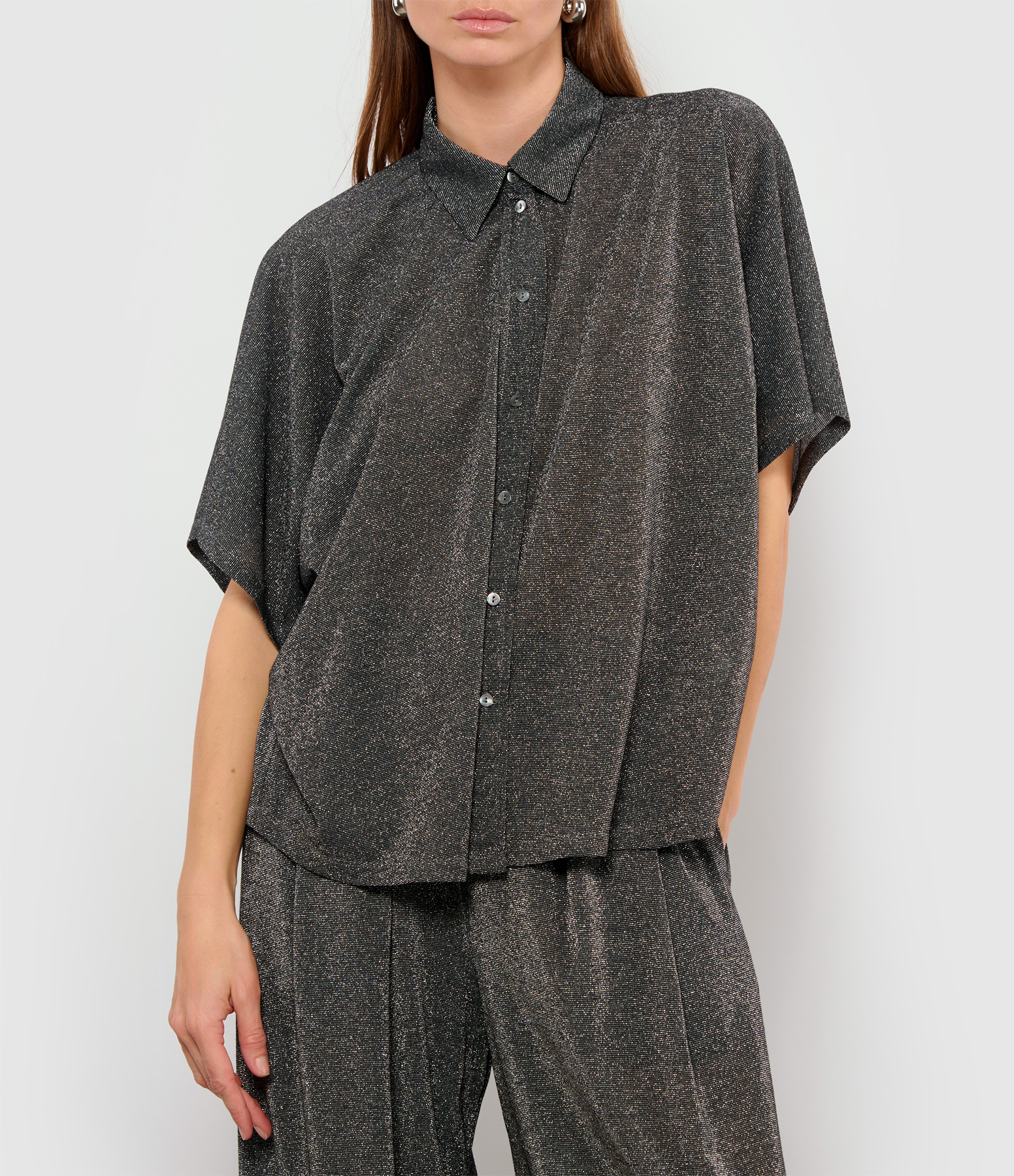 Brooklyn Argento Scuro Shirt, Exclusive to Lulli