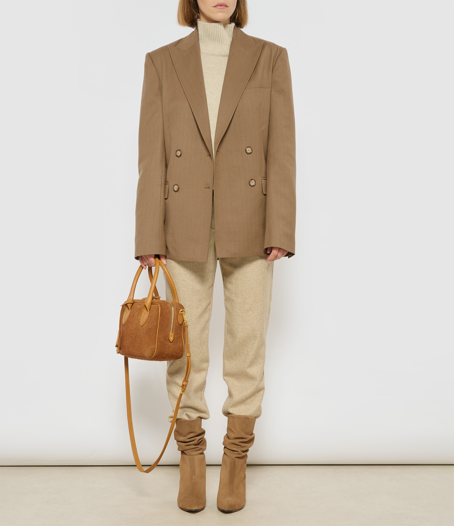 Matthieu Beige Trousers