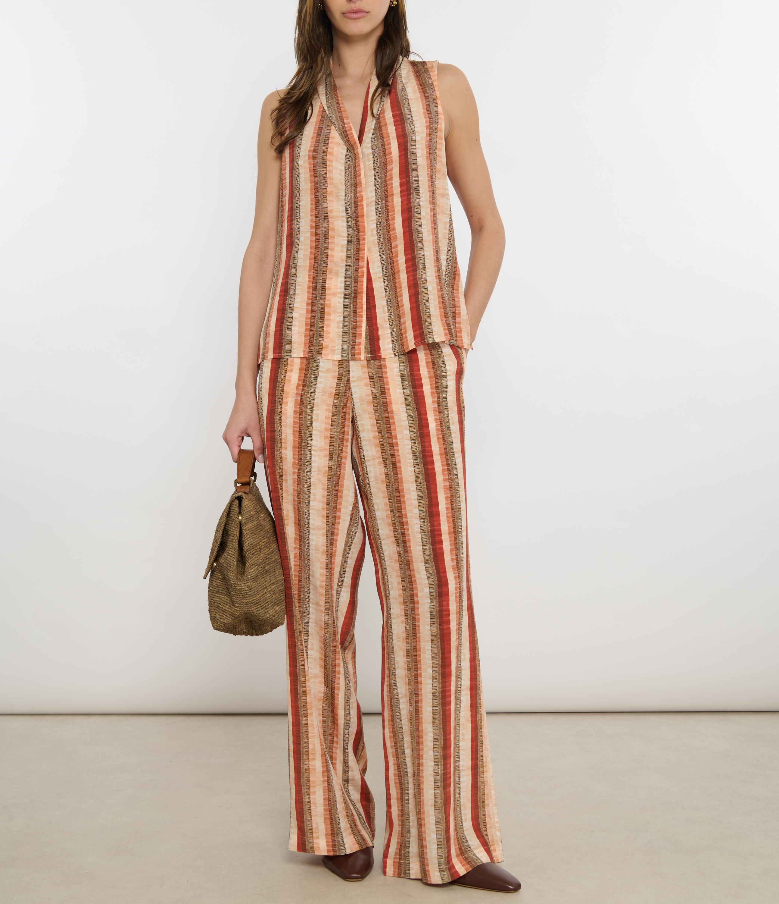 Baccarat Multicolour Arancio Trousers