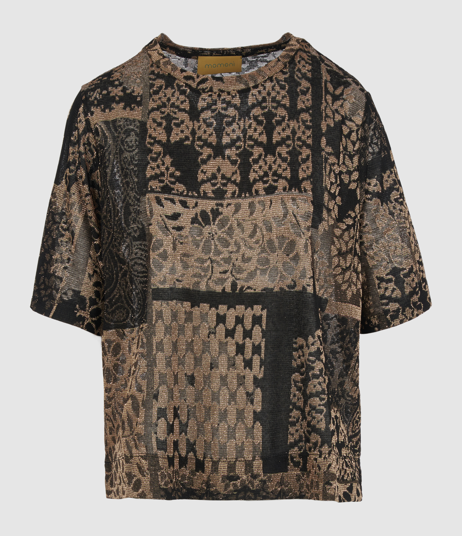 Iora T-shirt – Black/Peach