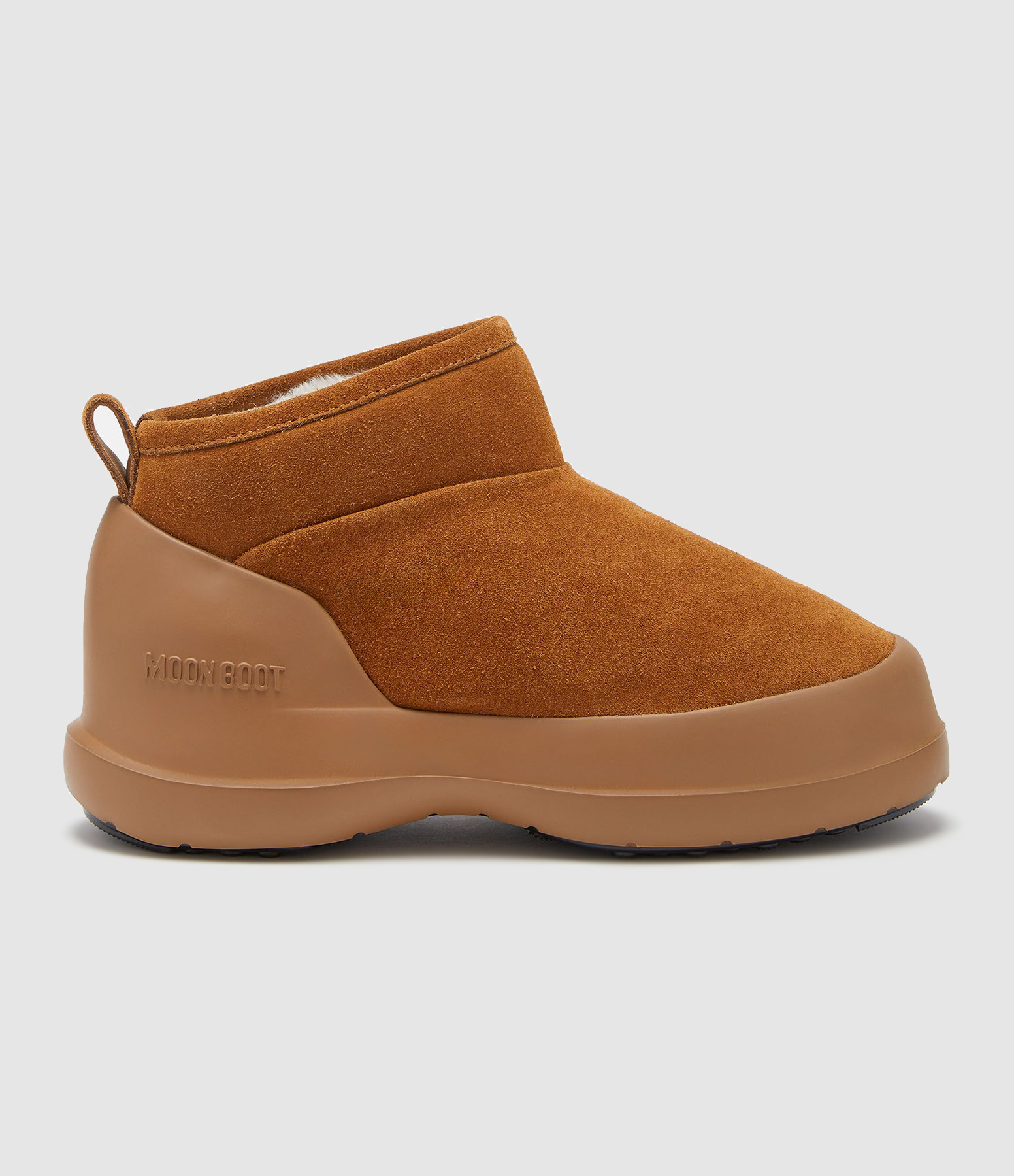 Moon Boot Luna Low Boot, Cognac Suede
