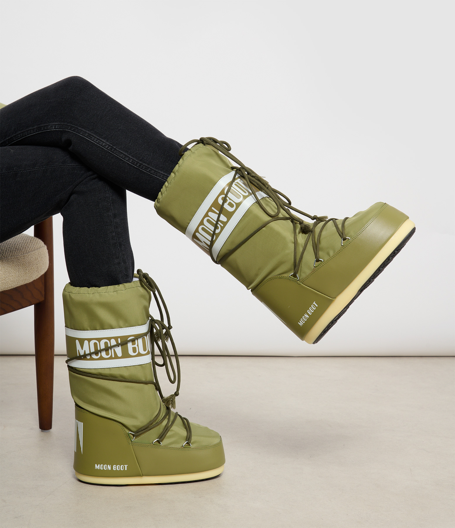 Moon Boot Icon Nylon Khaki