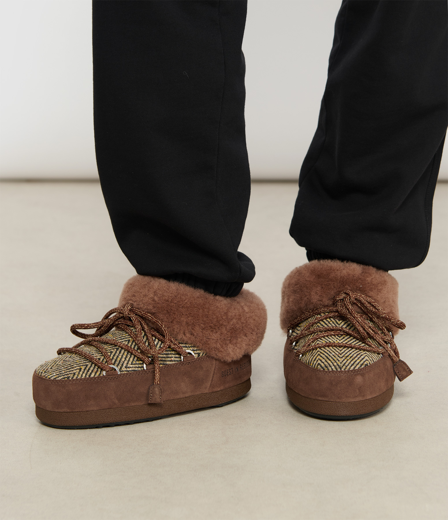 Moon Boot EVX Chalet Mule Fur, Moon Boot x Guest in Residence collaboration