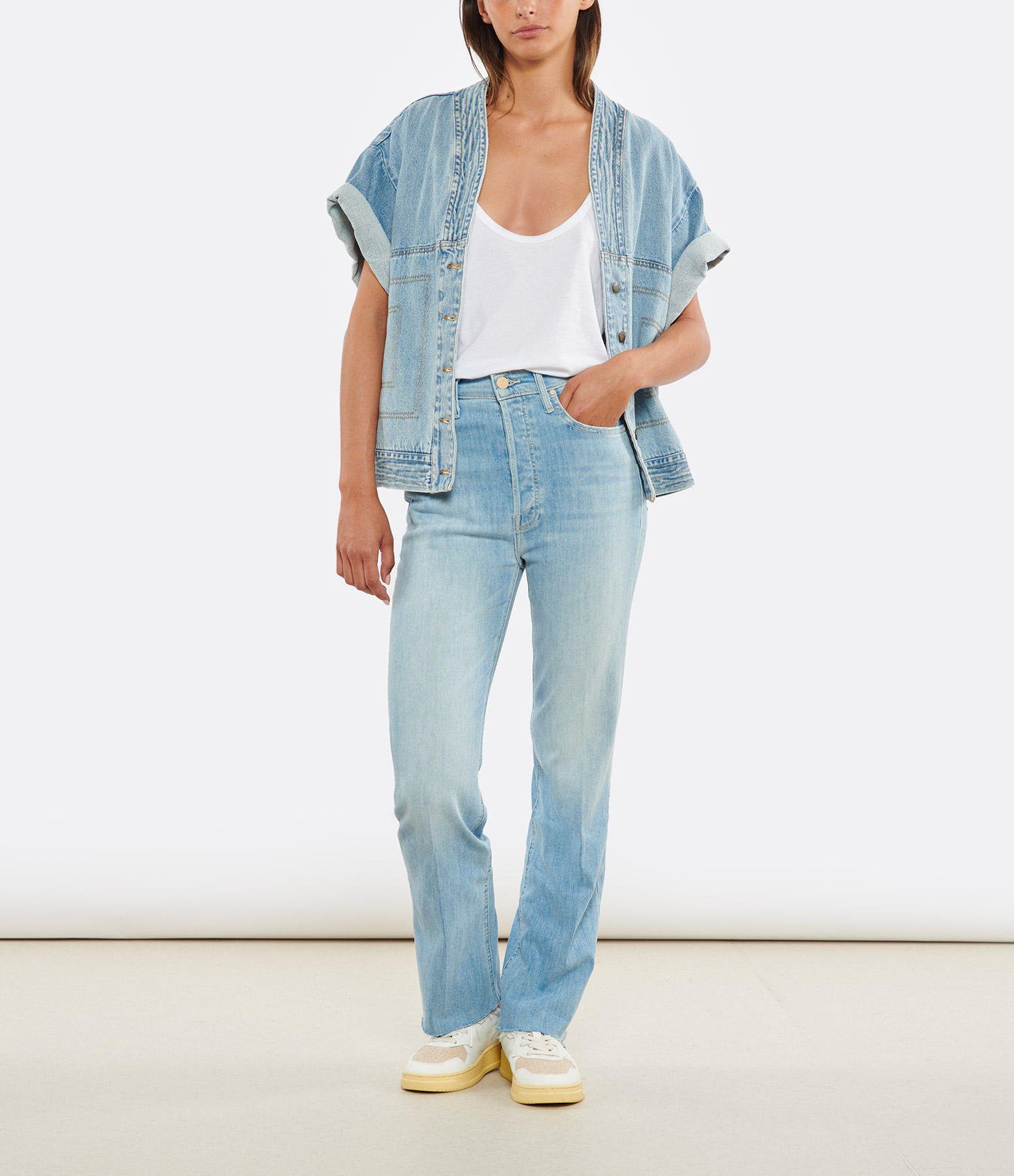 Jean The Tripper Ankle Fray Cotton Island Time