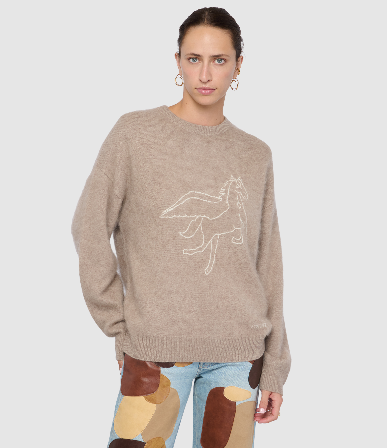 The Biggie Jumper in Wheat