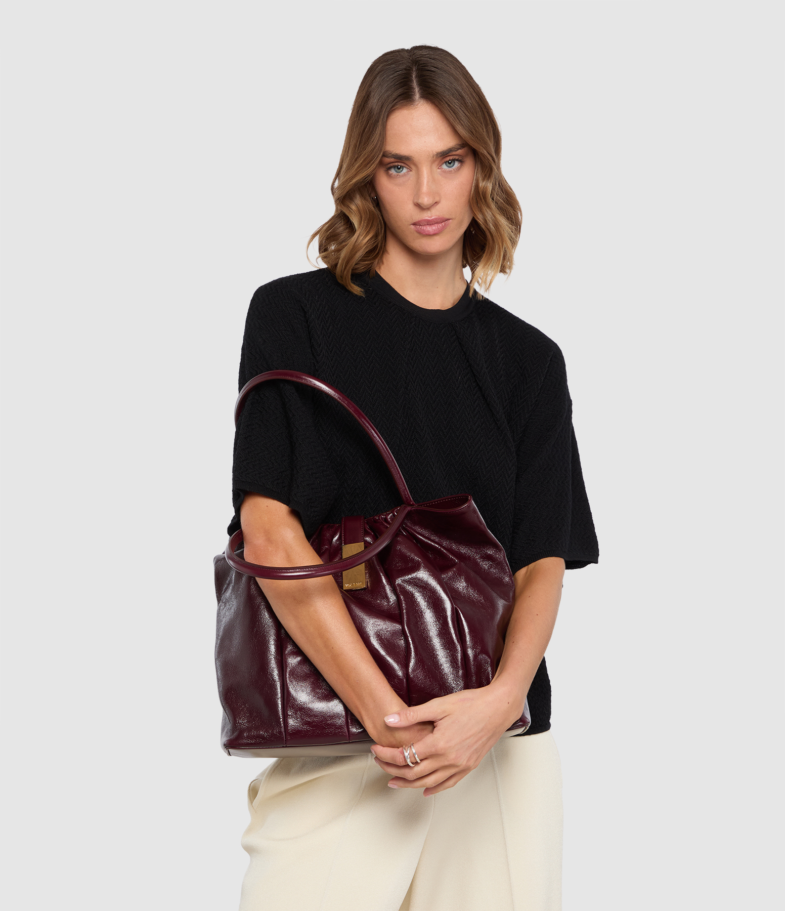 Liria Big Handbag in Bordeaux