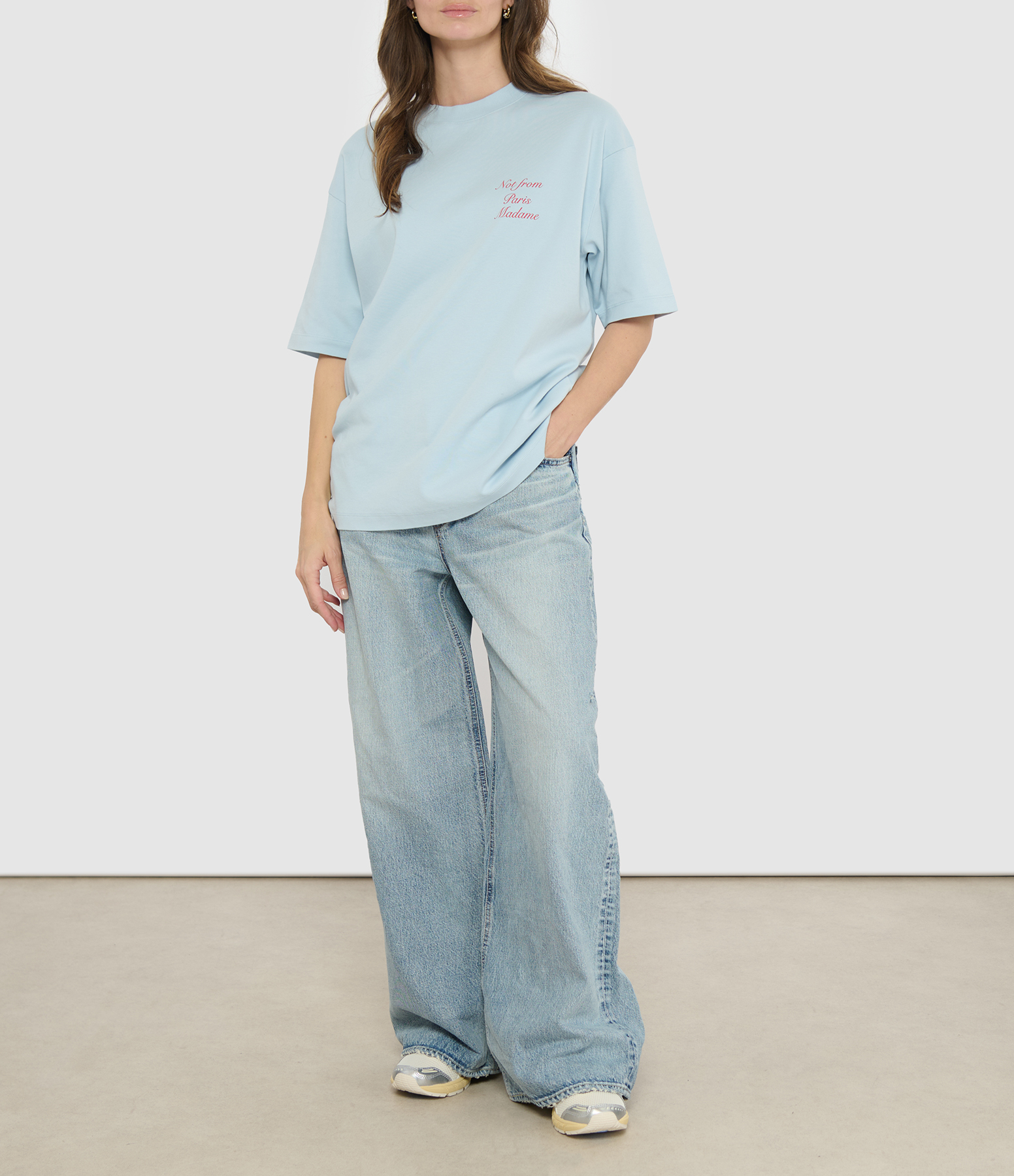 Jean Mv Lewes Super Wide Trousers, Blue