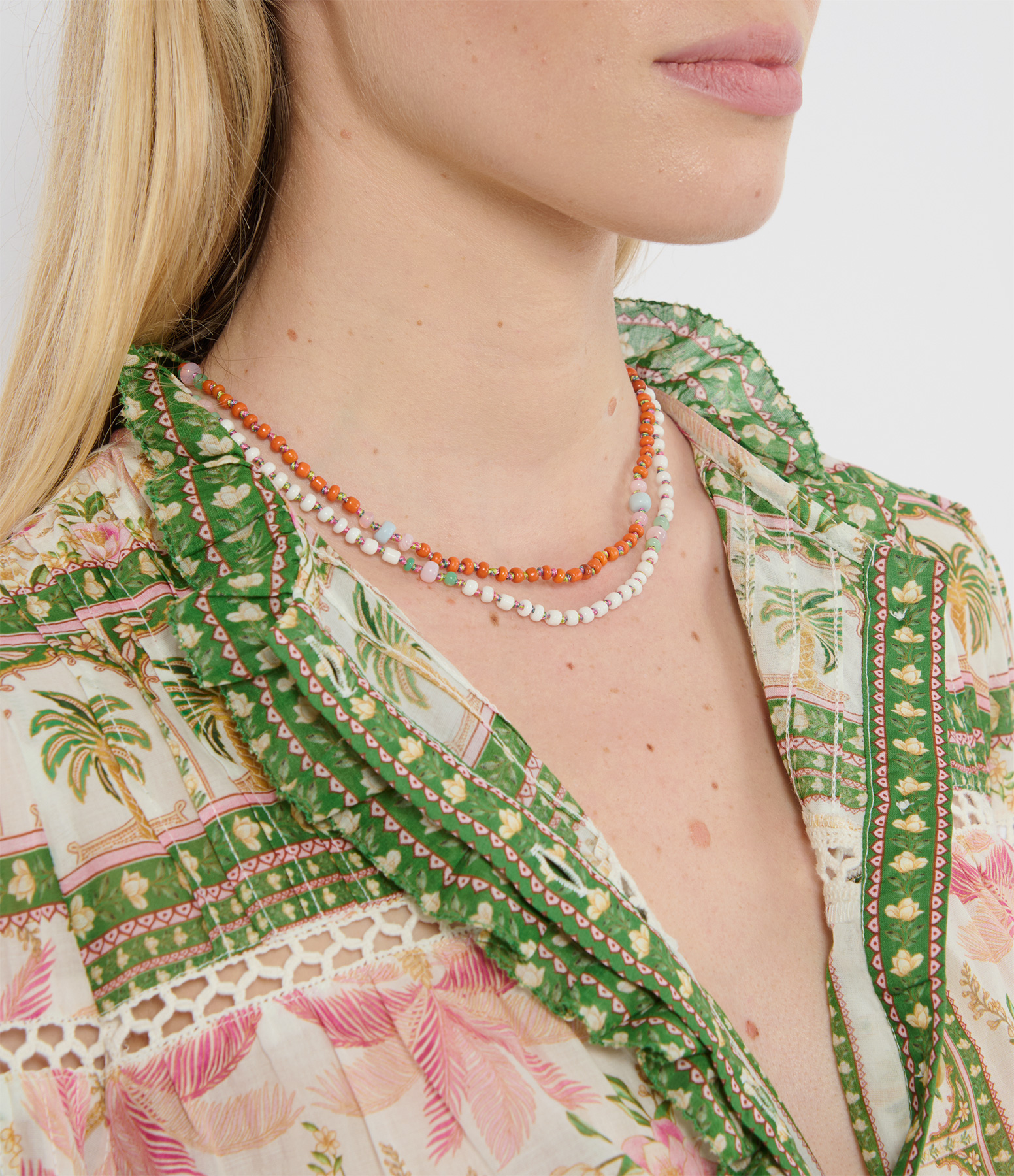 White African Pearl Necklace