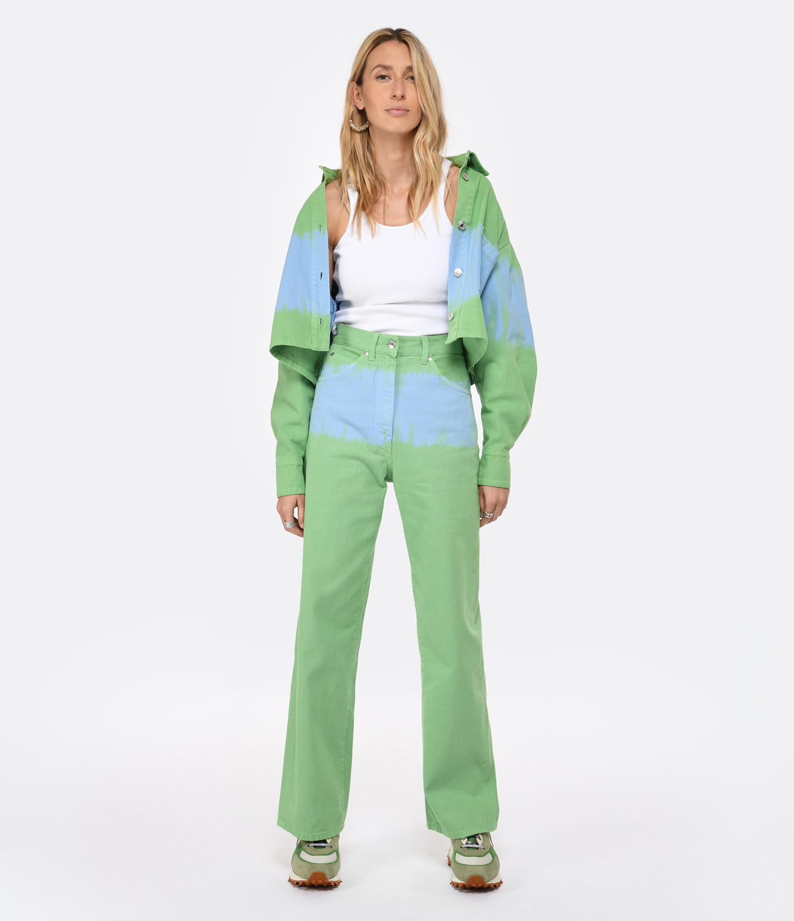 Green Cotton Trousers