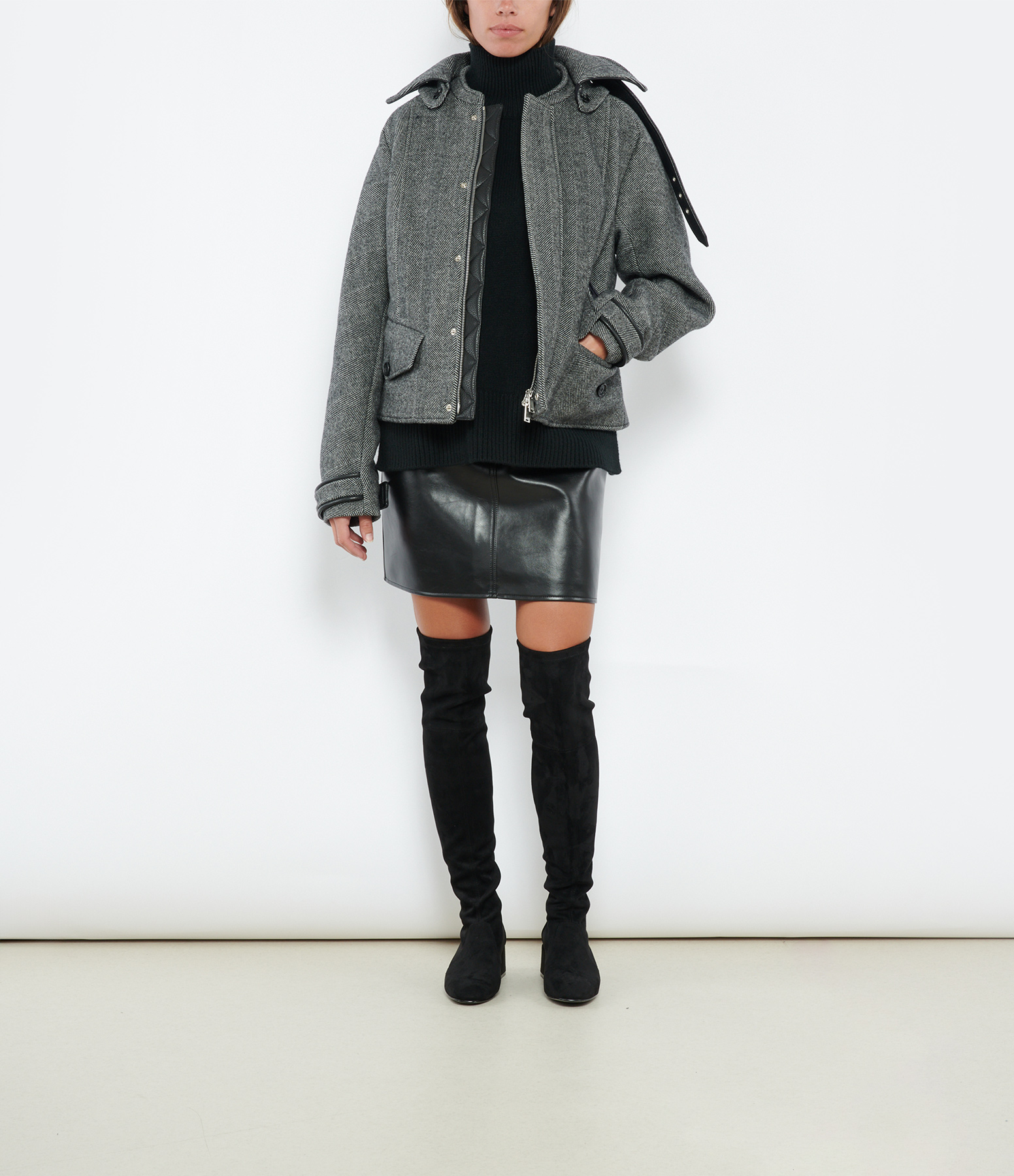 Black Leather Skirt