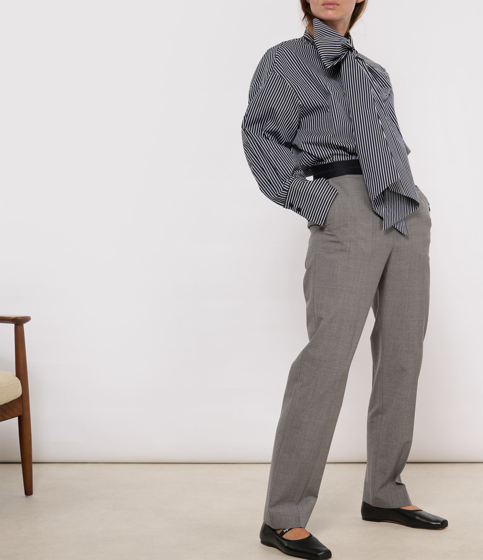 Grey Wool Trousers