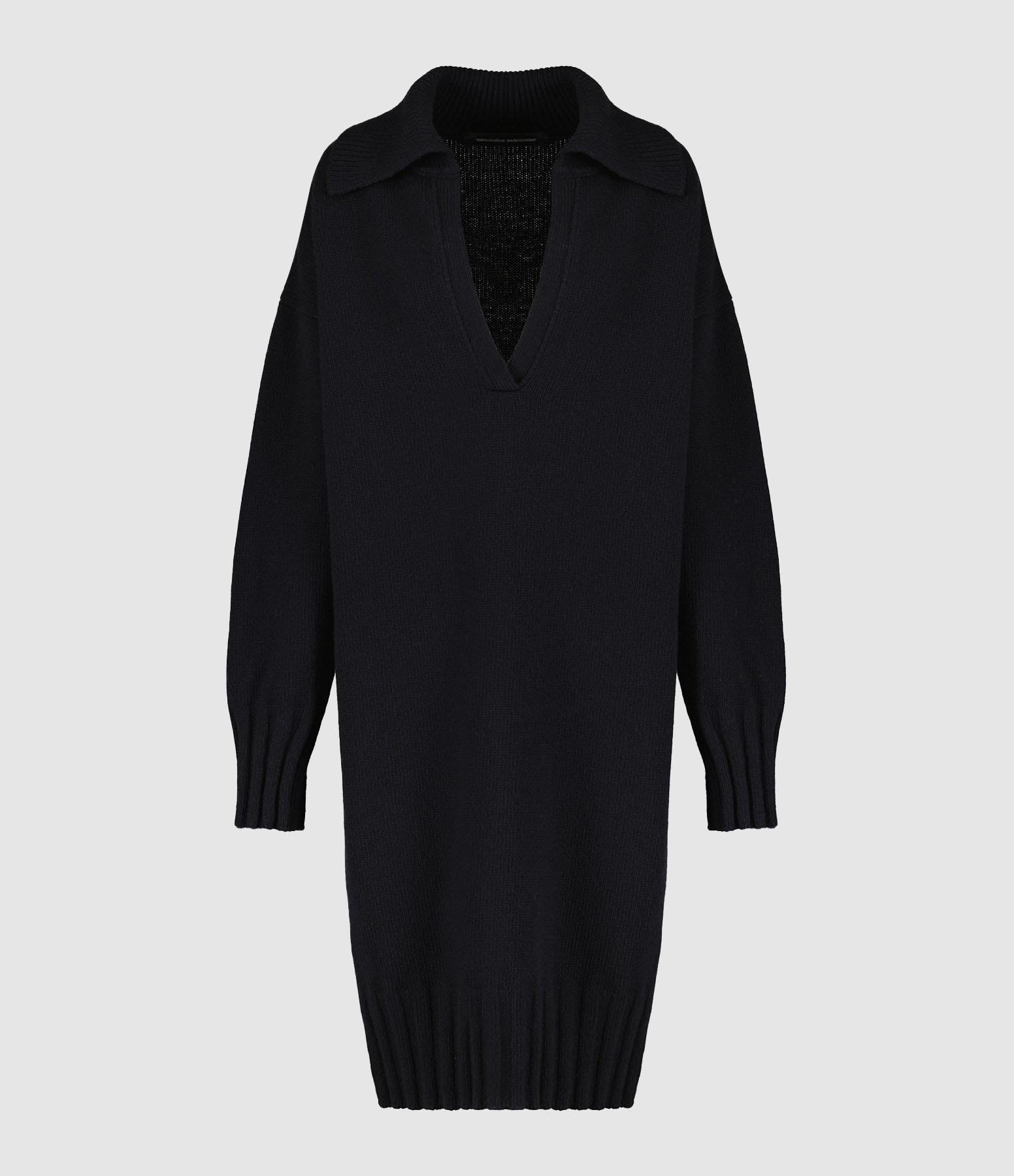 Musa Black Wool Dress