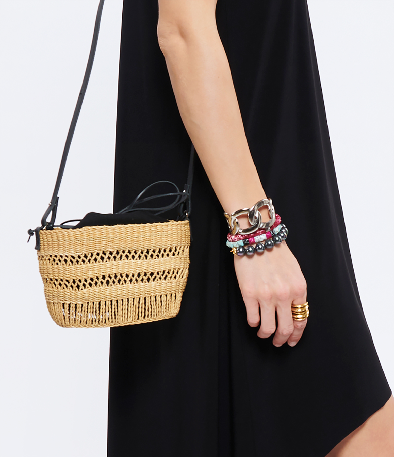 Mini Minette Natural Black Basket