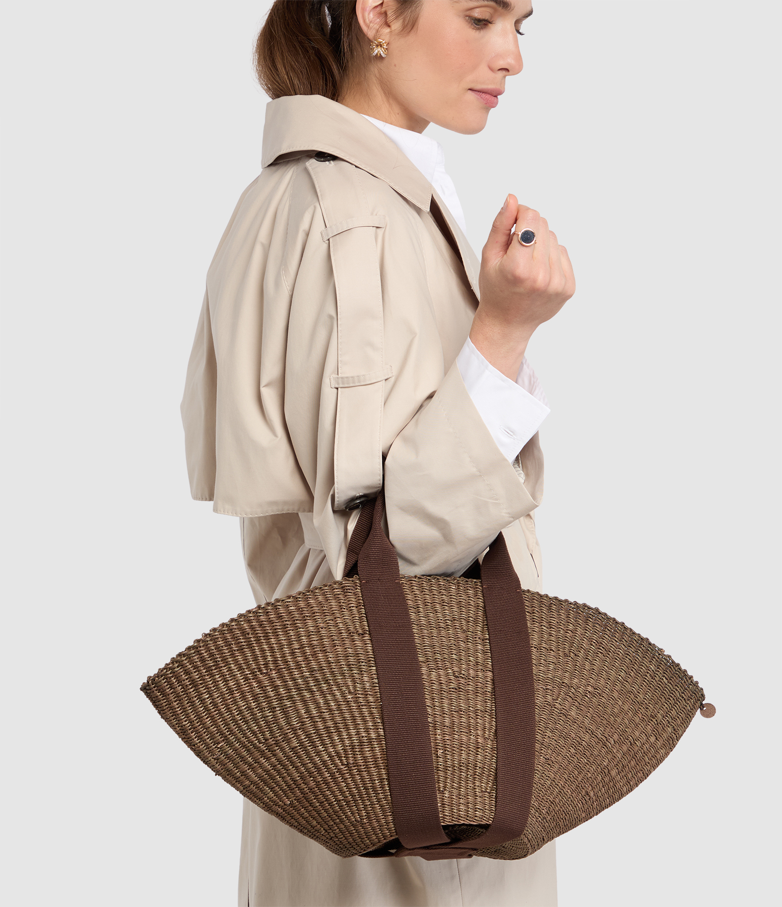 Sophie Colour Basket – Dark Brown