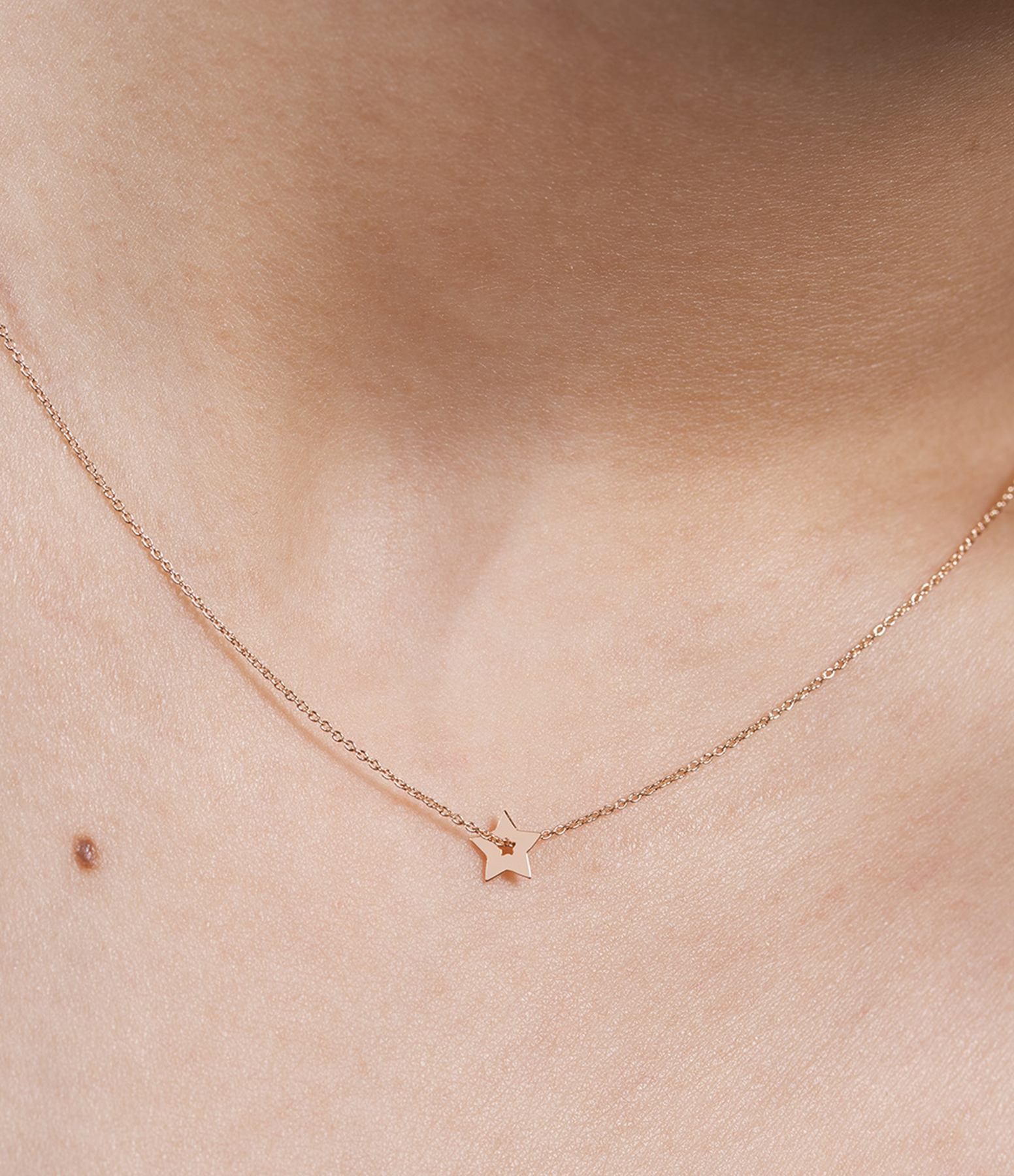 Tiny Star Rose Gold Necklace