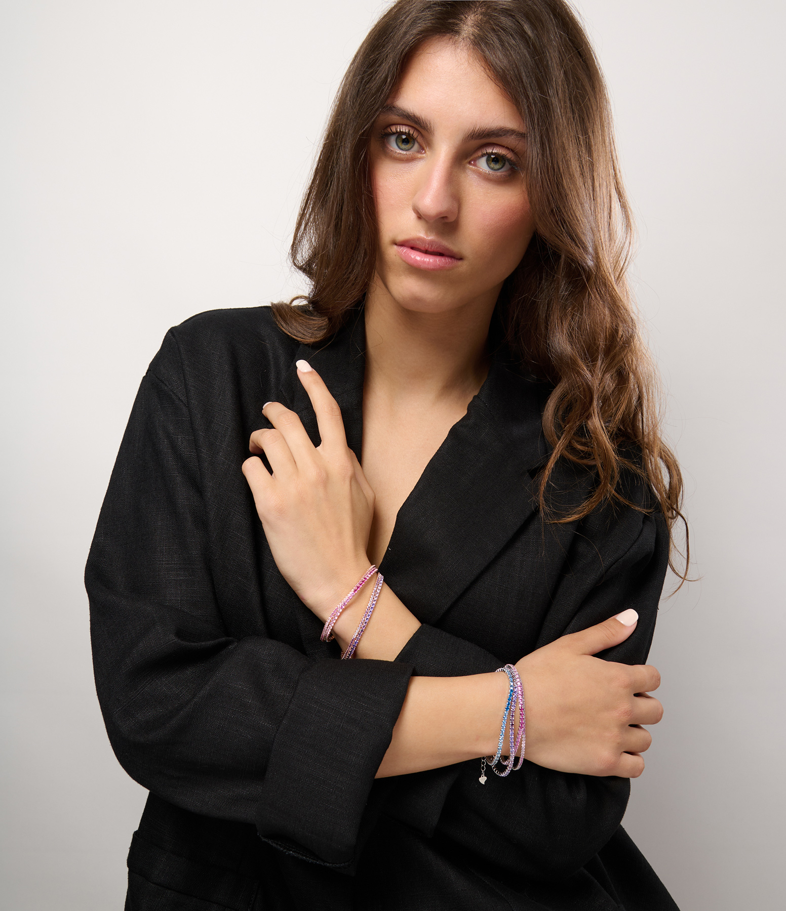 Yuki Silver and Purple Bracelet