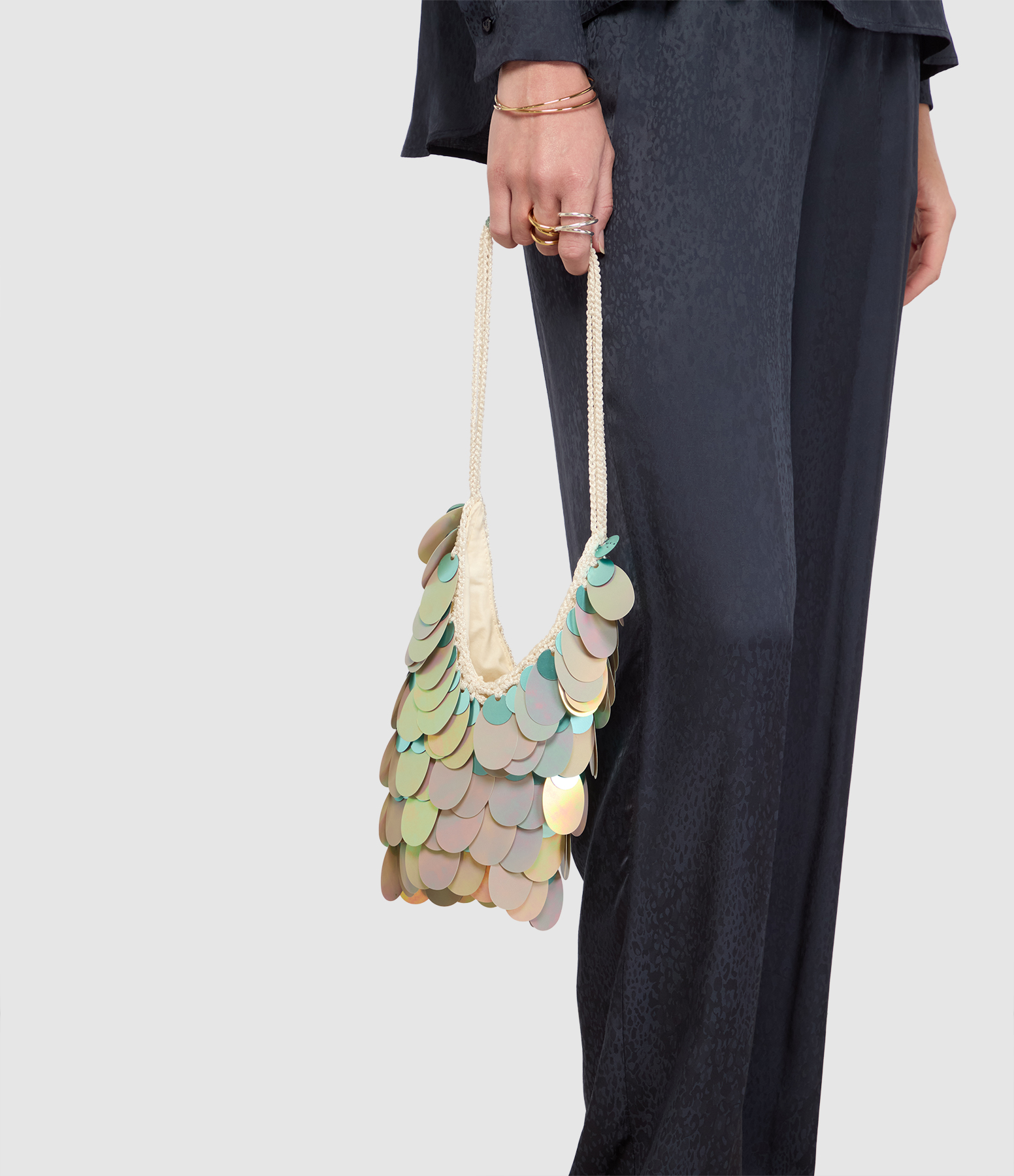Sac Berna Small Grey Light Green