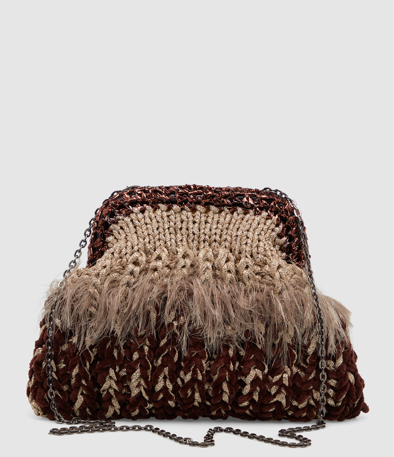 Sac Tuy Clutch Xs Gold Brown