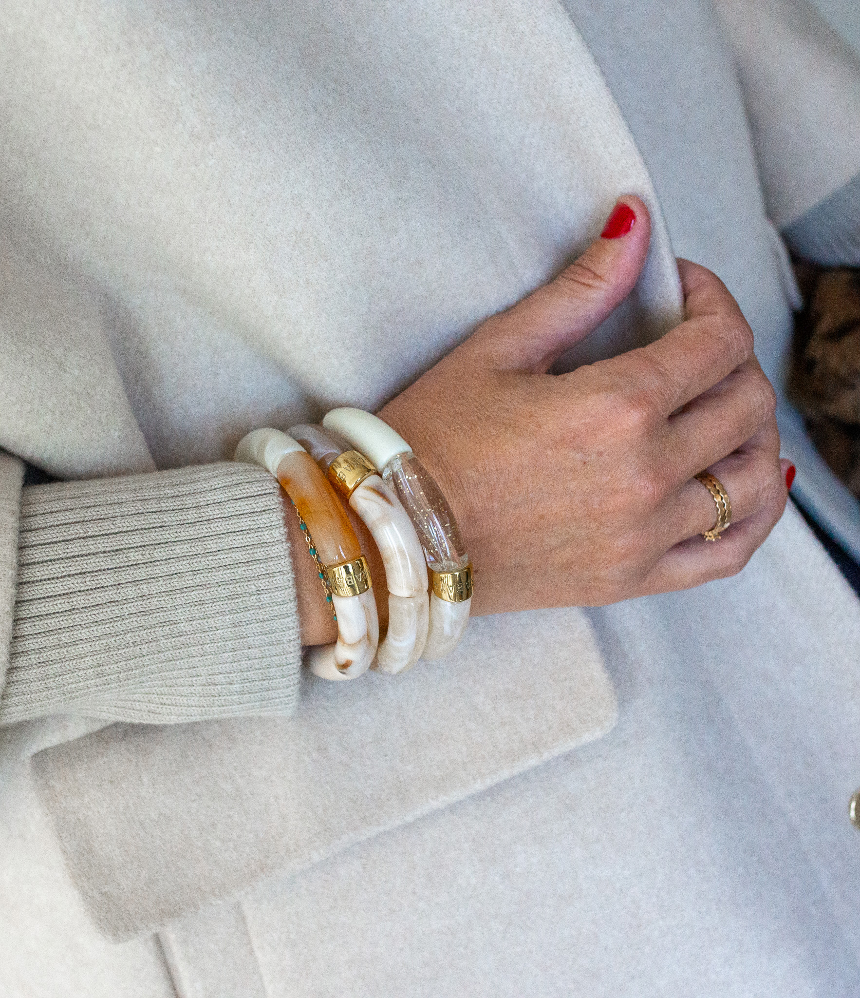Neve Blanc Trio Bracelets