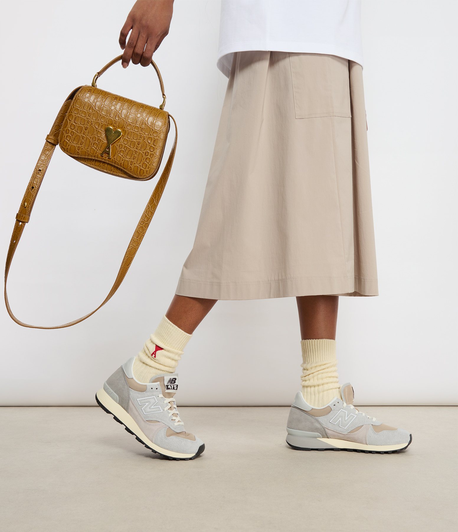 475 Stoneware Leather Trainers