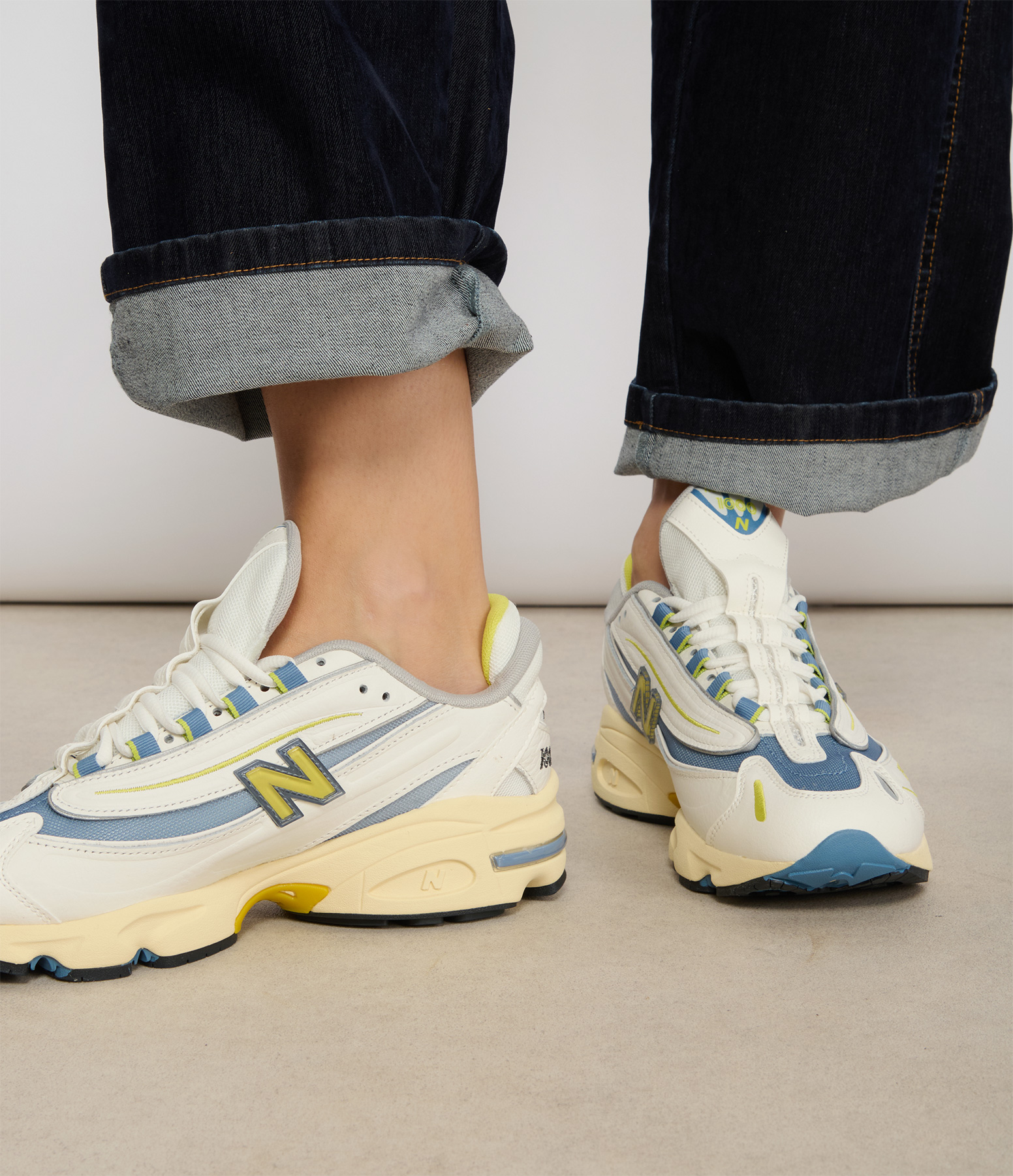 1000 Sea Salt Leather Trainers