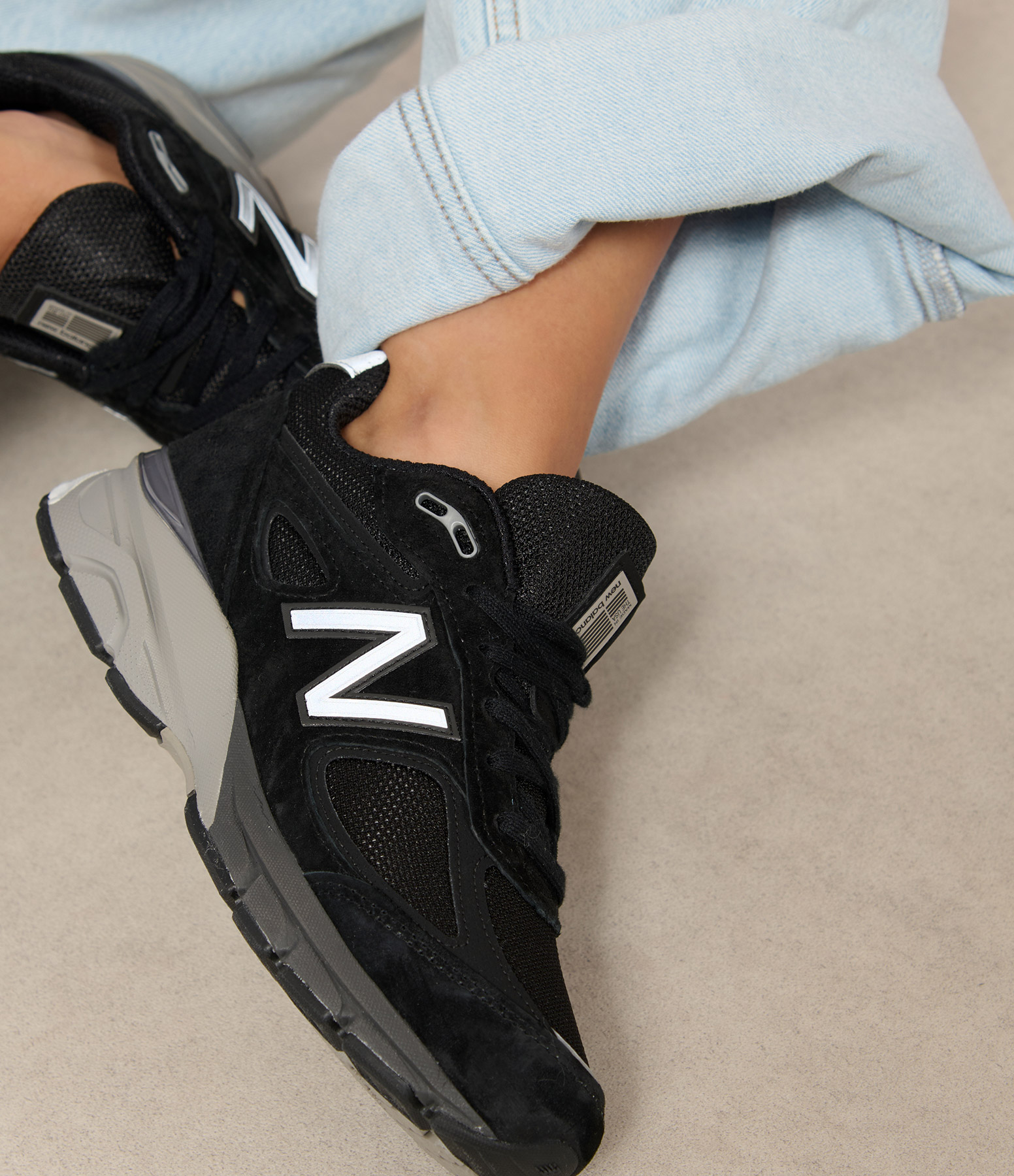 990 Black Trainers Made in the USA
