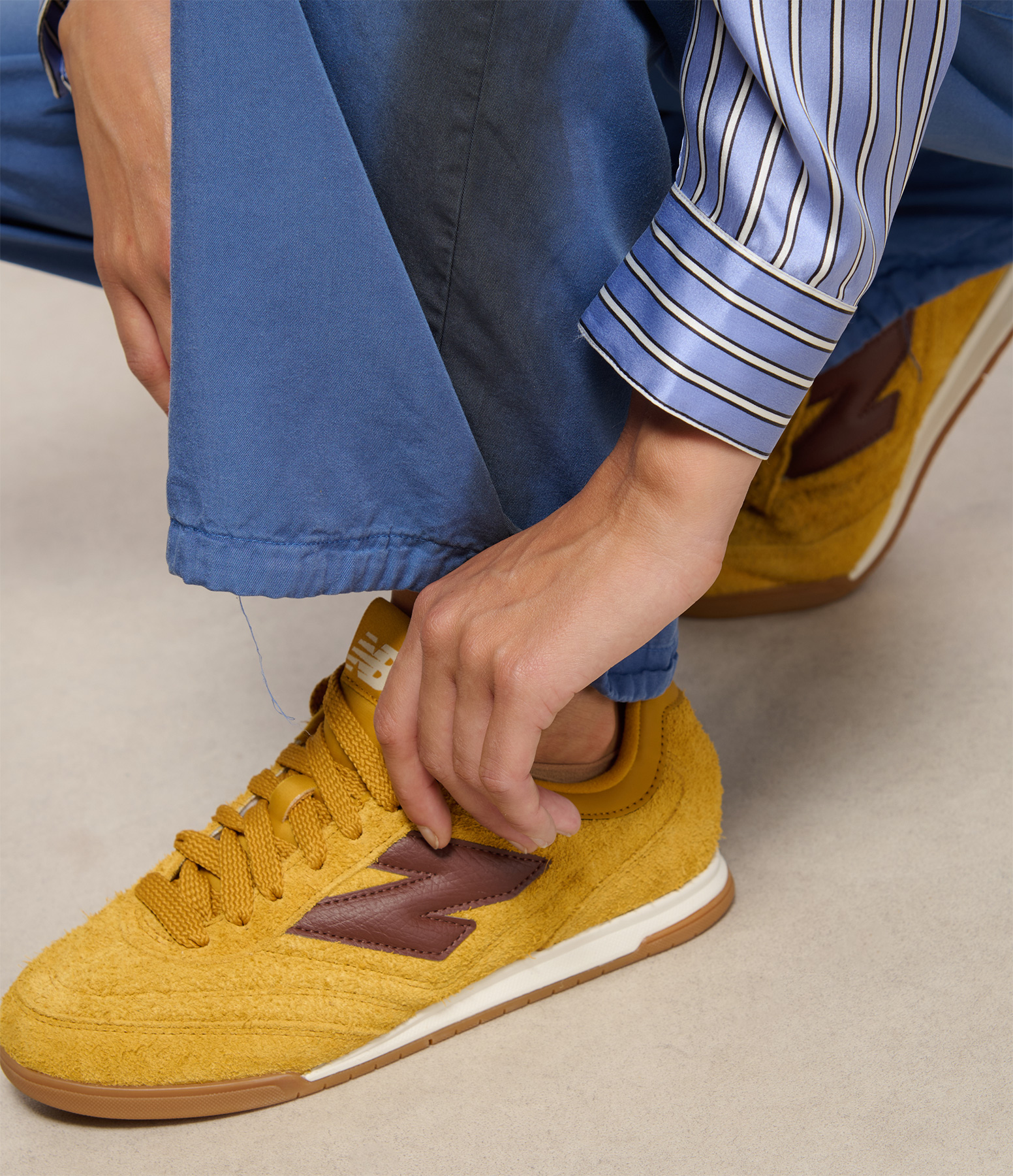 Butterscotch Suede Trainers