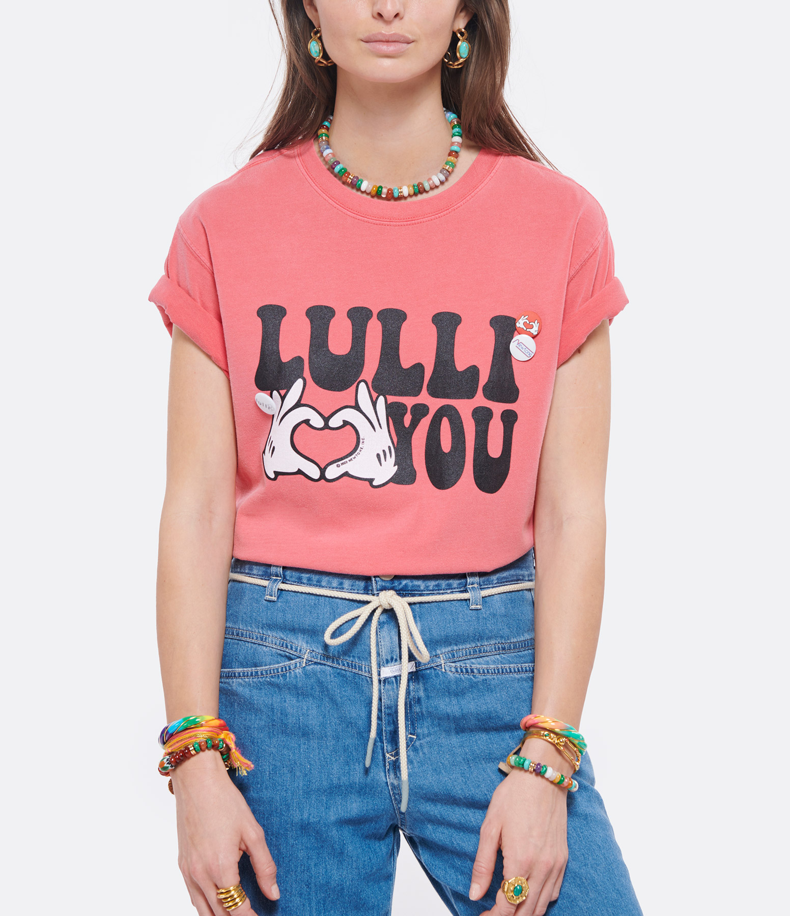 Pink Trucker T-shirt, Exclusive to Lulli